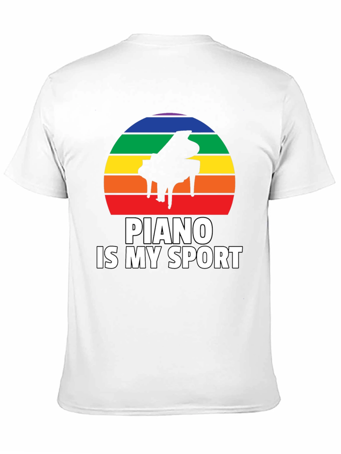 Black Piano Is My Sport Graphic Tee view 11