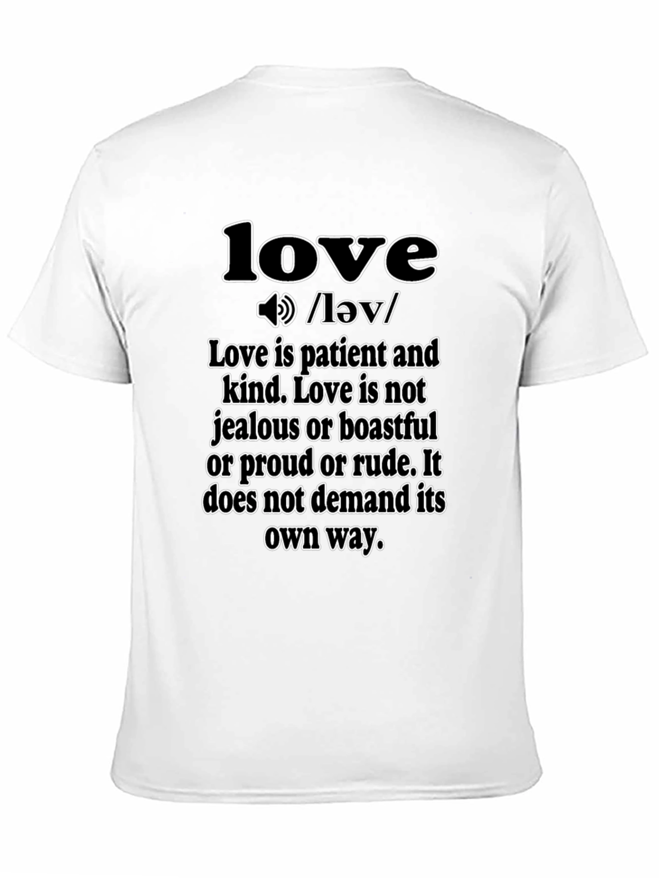 Black Love Definition T-Shirt - Inspirational Graphic Tee view 11