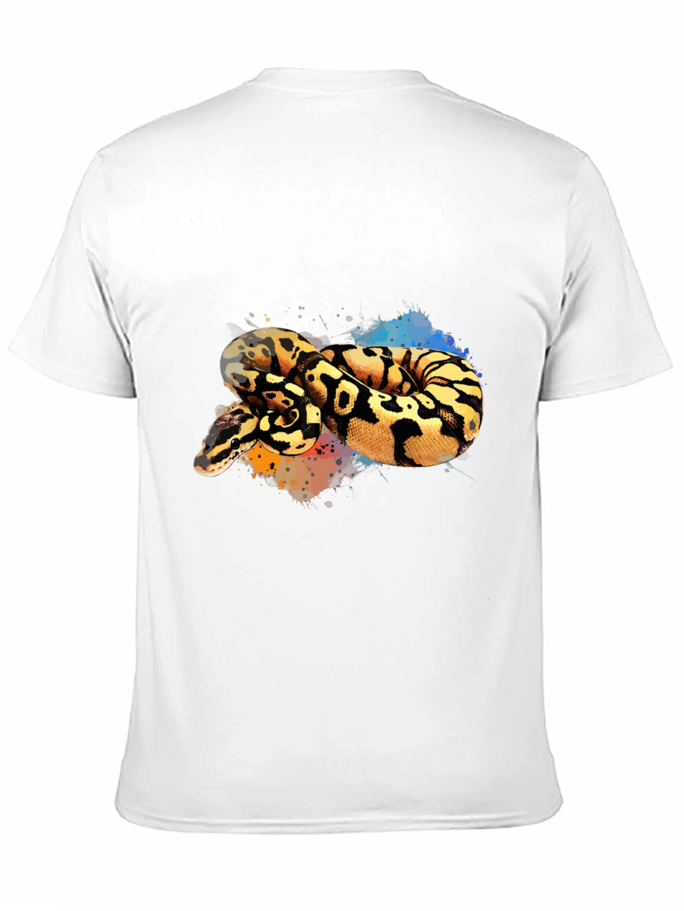 Black Python Snake Graphic Tee - Cool Reptile Design view 11