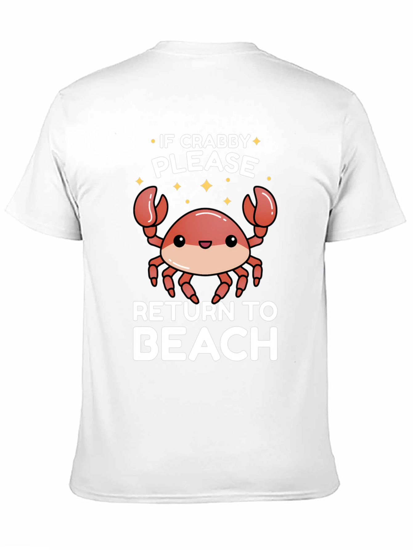 Black If Crabby Please Return To Beach T-Shirt view 11