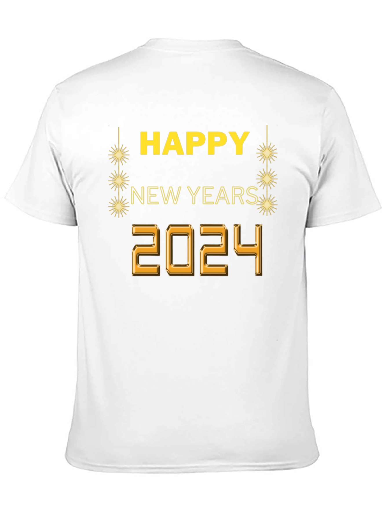 Black Happy New Year 2024 Graphic Tee view 11