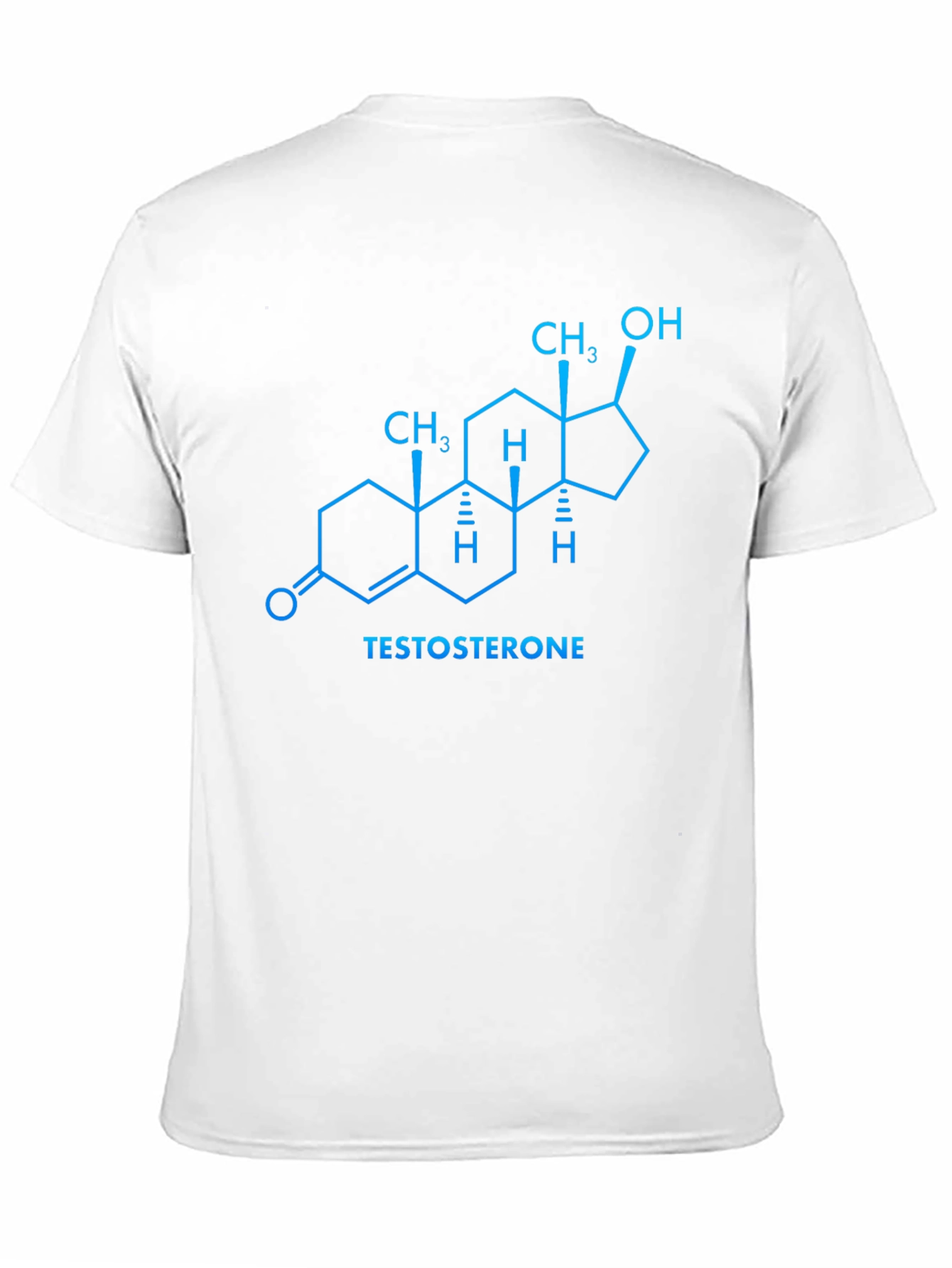 Black Testosterone Molecule T-Shirt - Science Tee view 11
