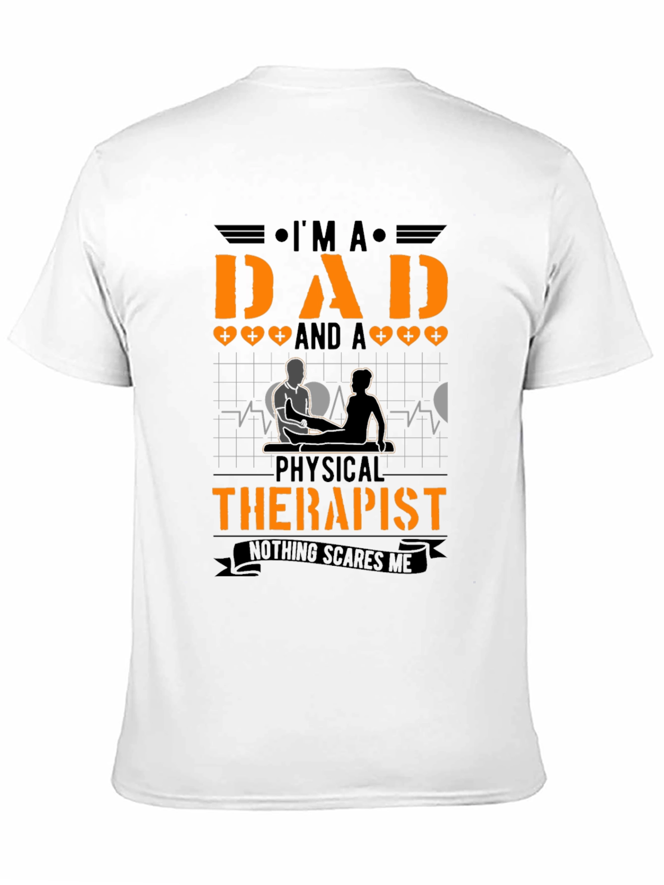 Black Dad Physical Therapist T-Shirt view 11