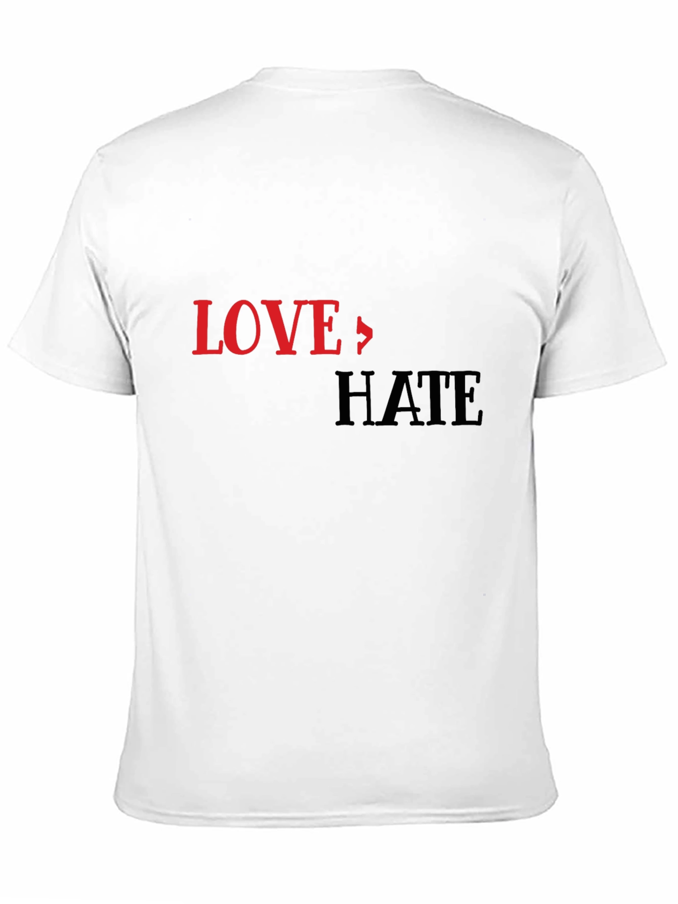 Black Love To Hate Graphic Print T-Shirt view 11