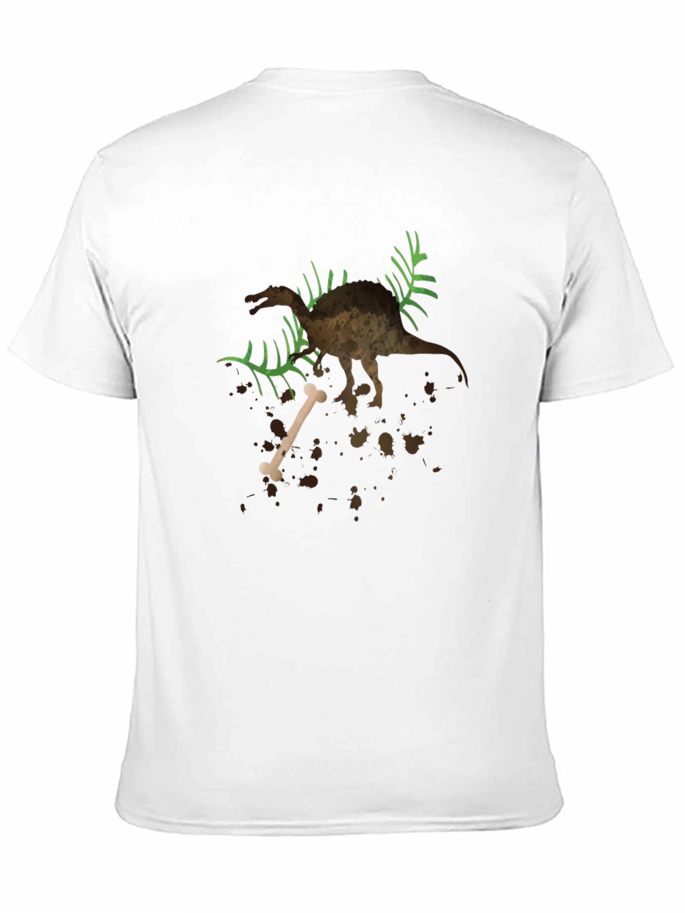 Black Dinosaur Graphic Print Black T-Shirt view 11