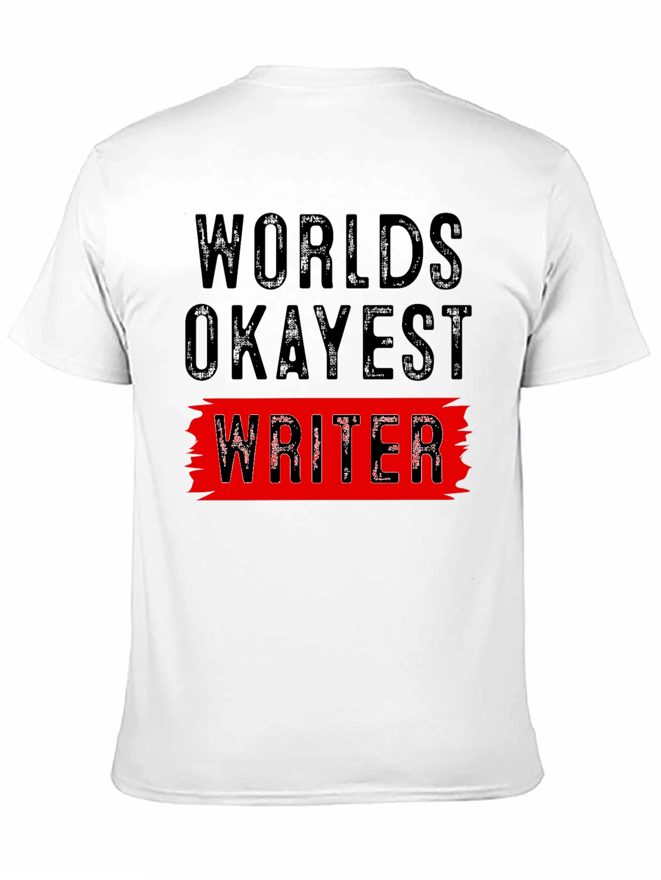 Black World's Okayest Writer Graphic Tee view 11