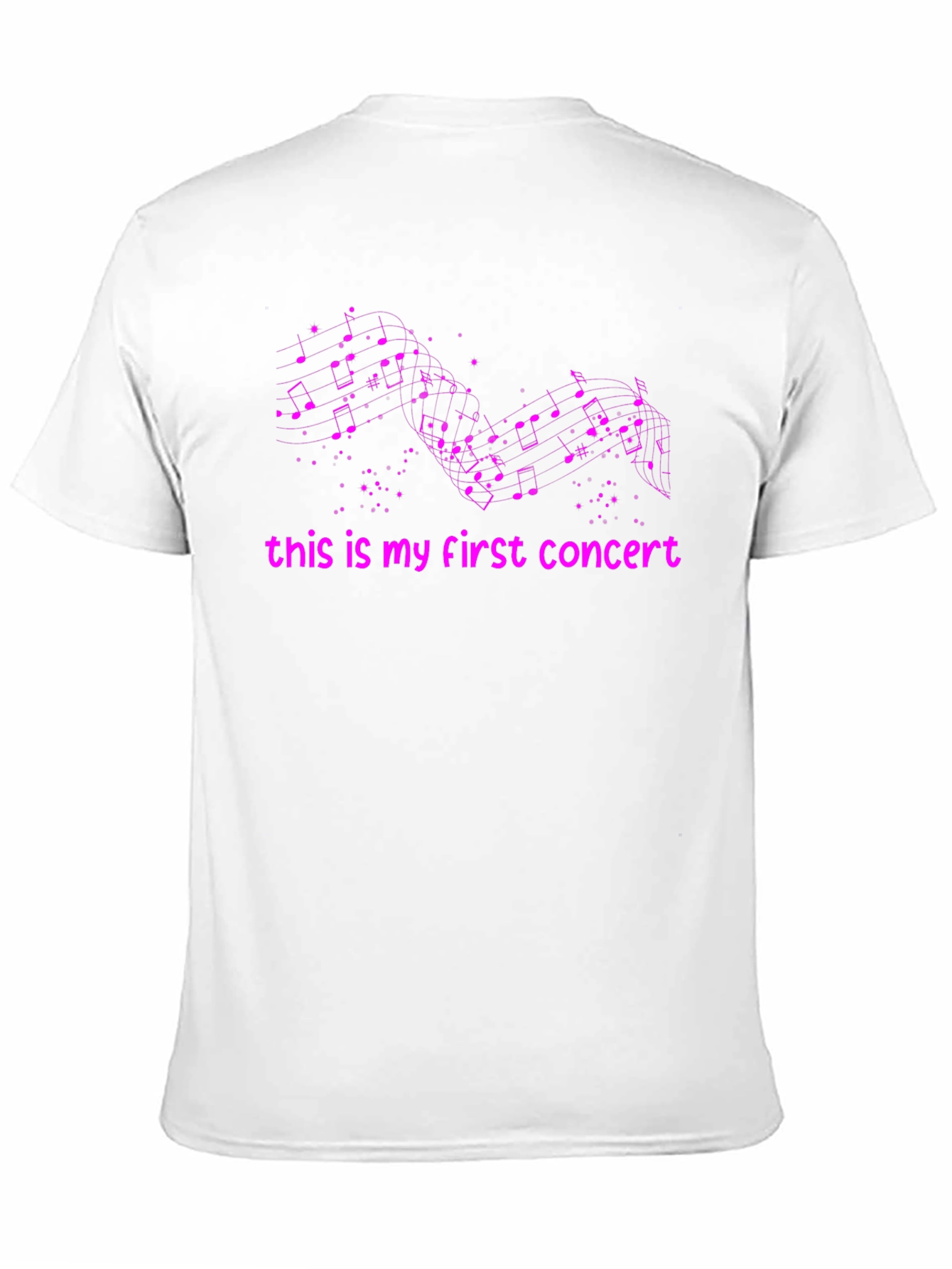 Black First Concert Music Note T-Shirt view 11