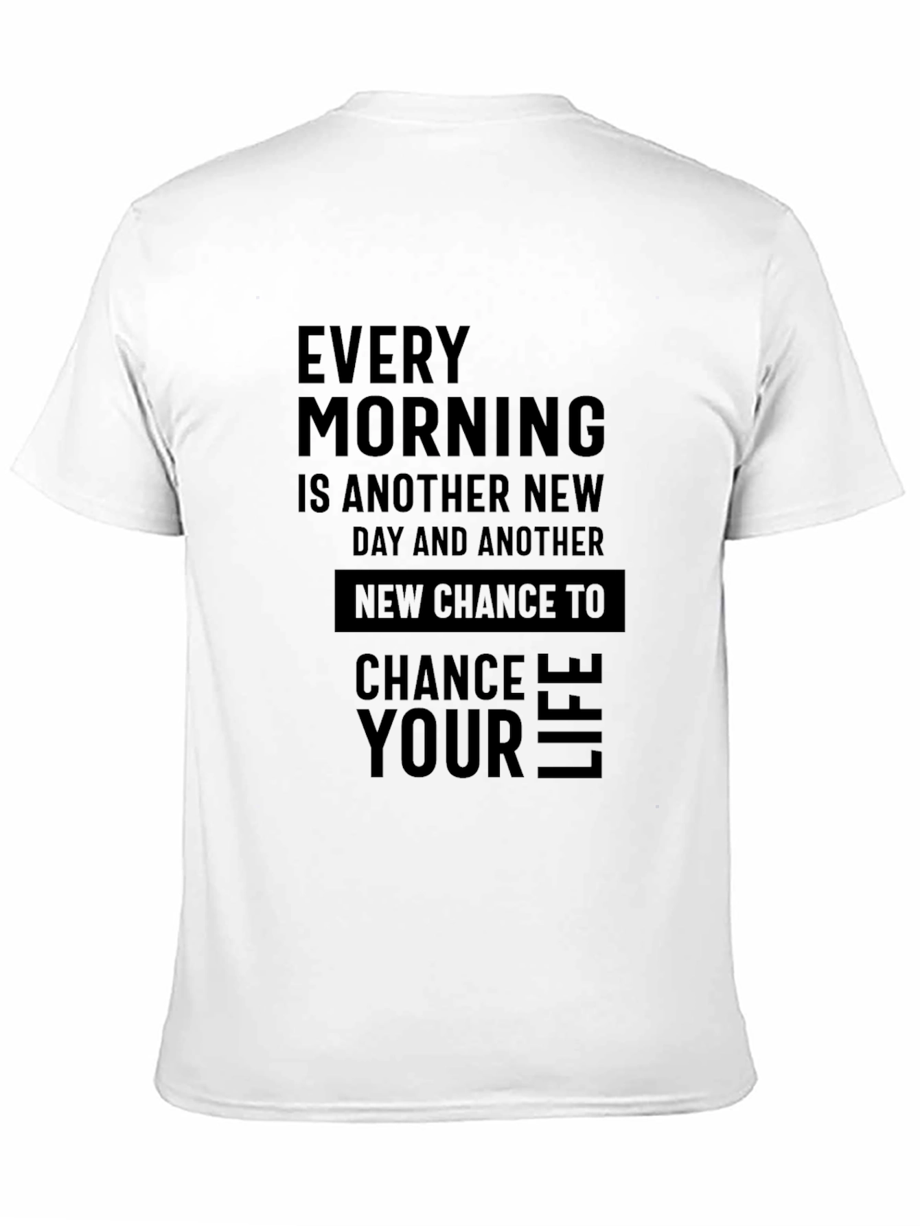 Black Inspirational Men's Black T-Shirt view 11