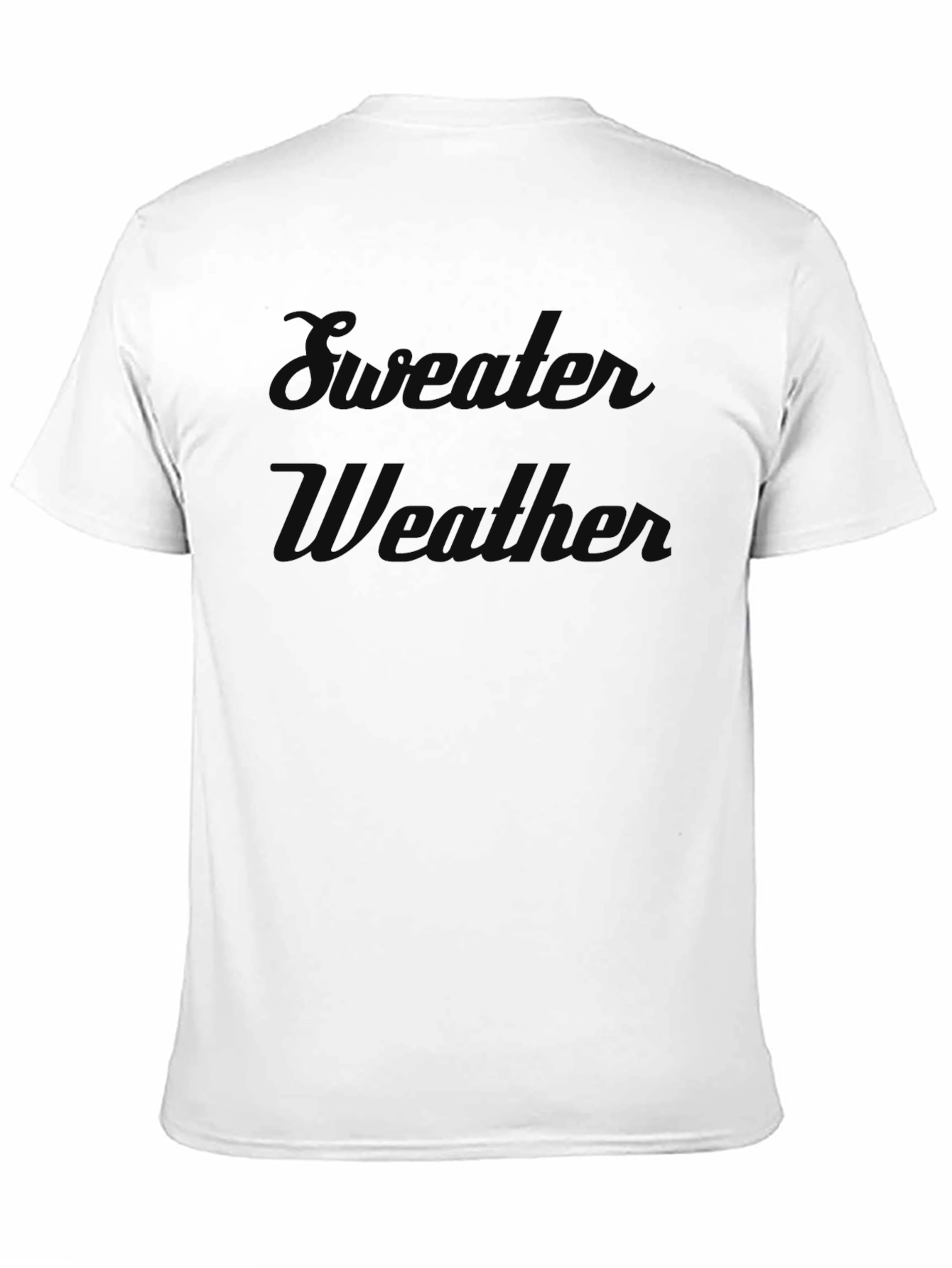 Black Sweater Weather Graphic Tee - Trendy Unisex T-Shirt view 11
