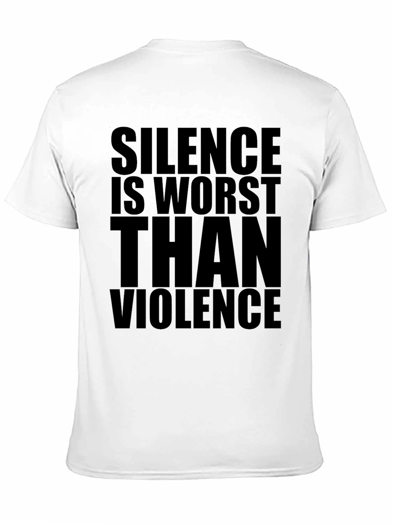 Black Silence Is Worst Than Violence Graphic Tee view 11