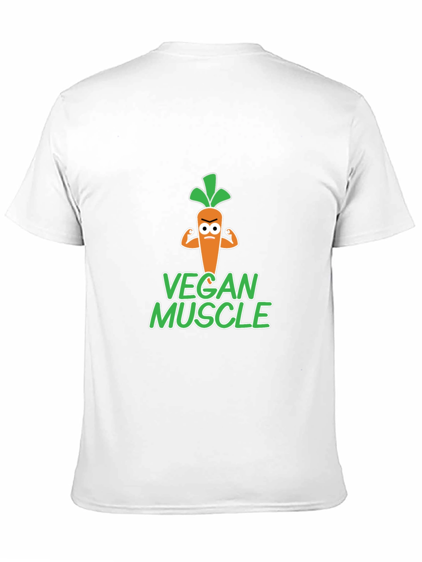 Black Vegan Muscle T-Shirt - Funny Vegetarian Gym Tee view 11