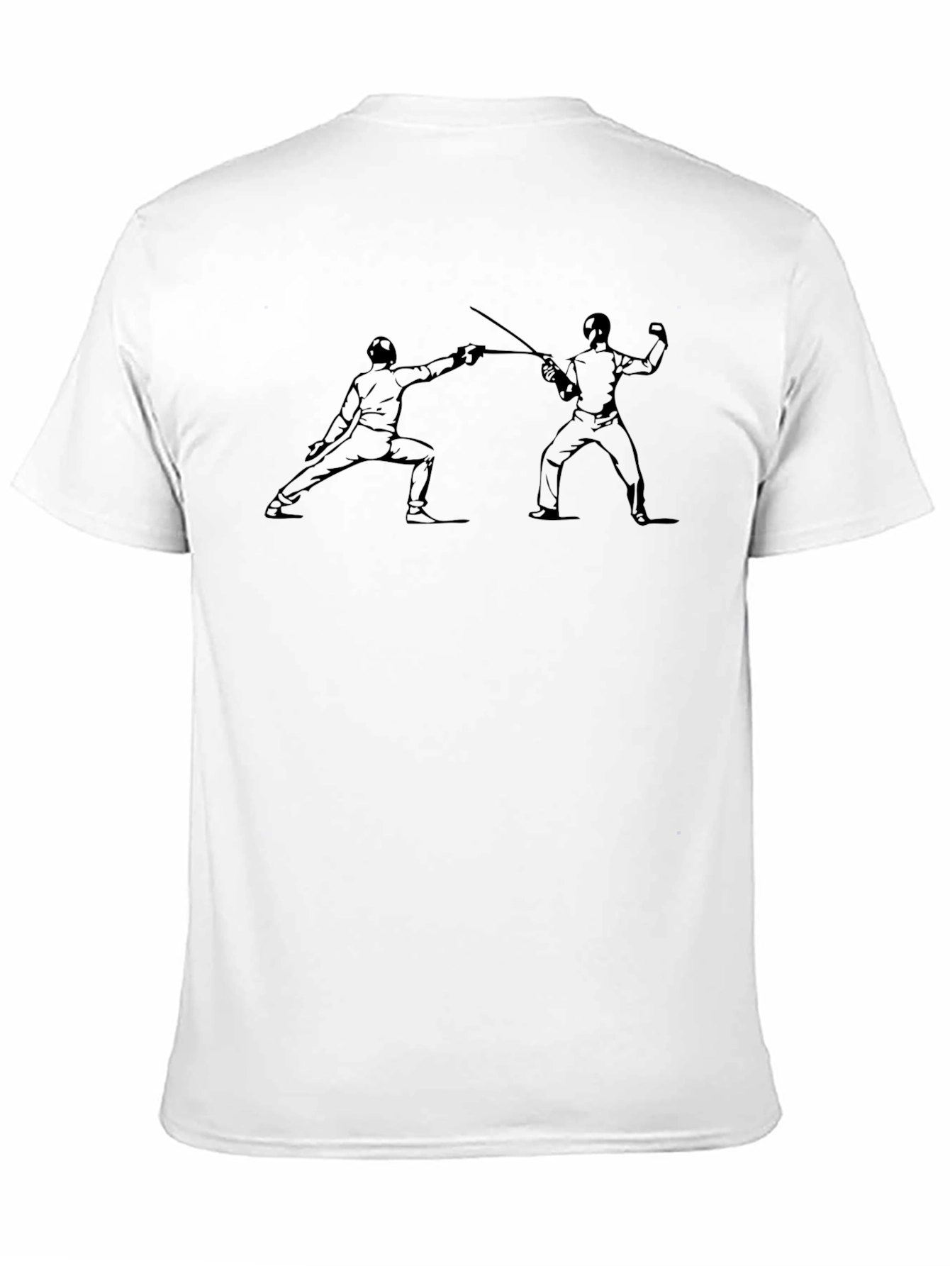 Black Fencing Sport Black Graphic Tee view 11