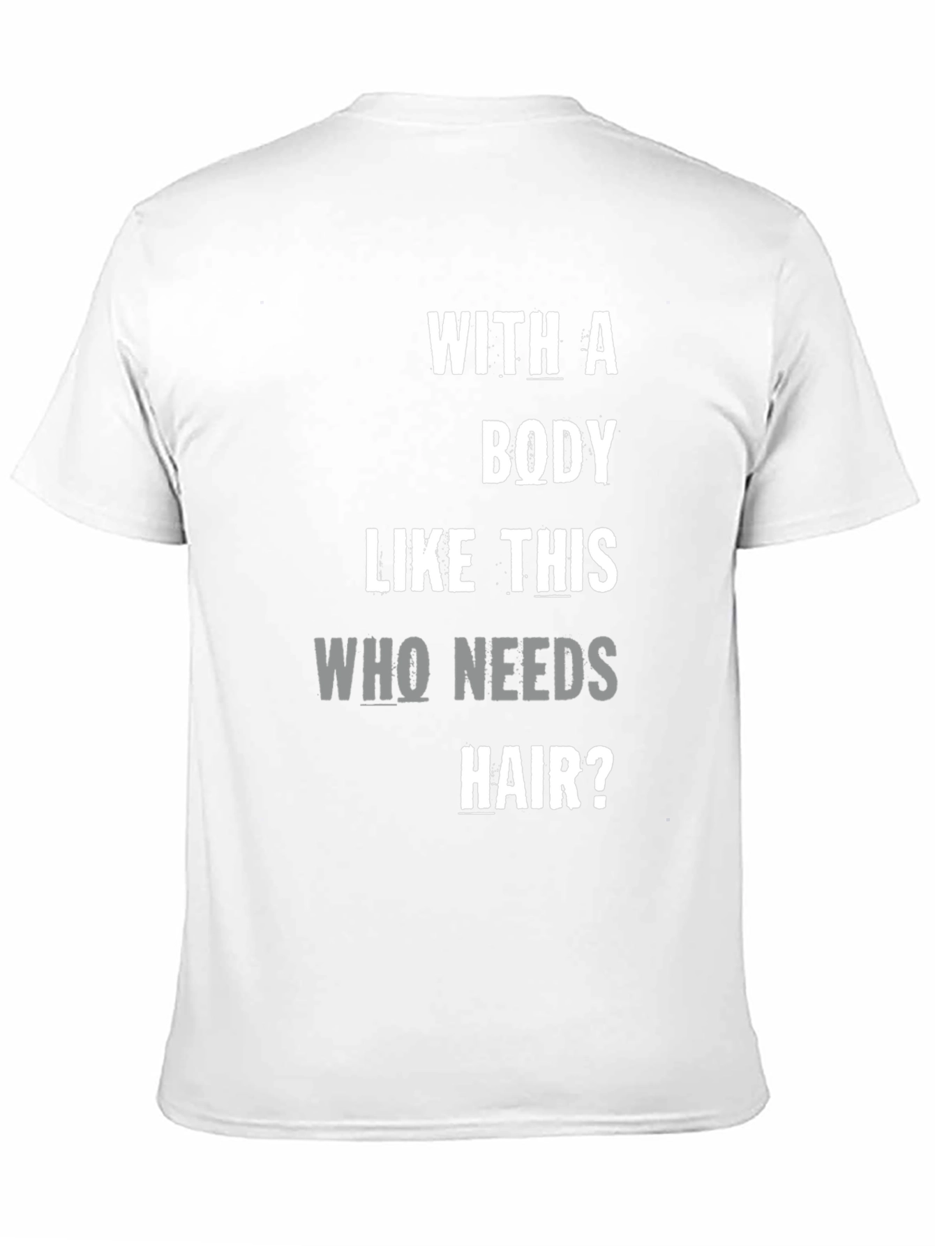 Black Funny Bald Guy T-Shirt - Body Like This Who Needs Hair view 11