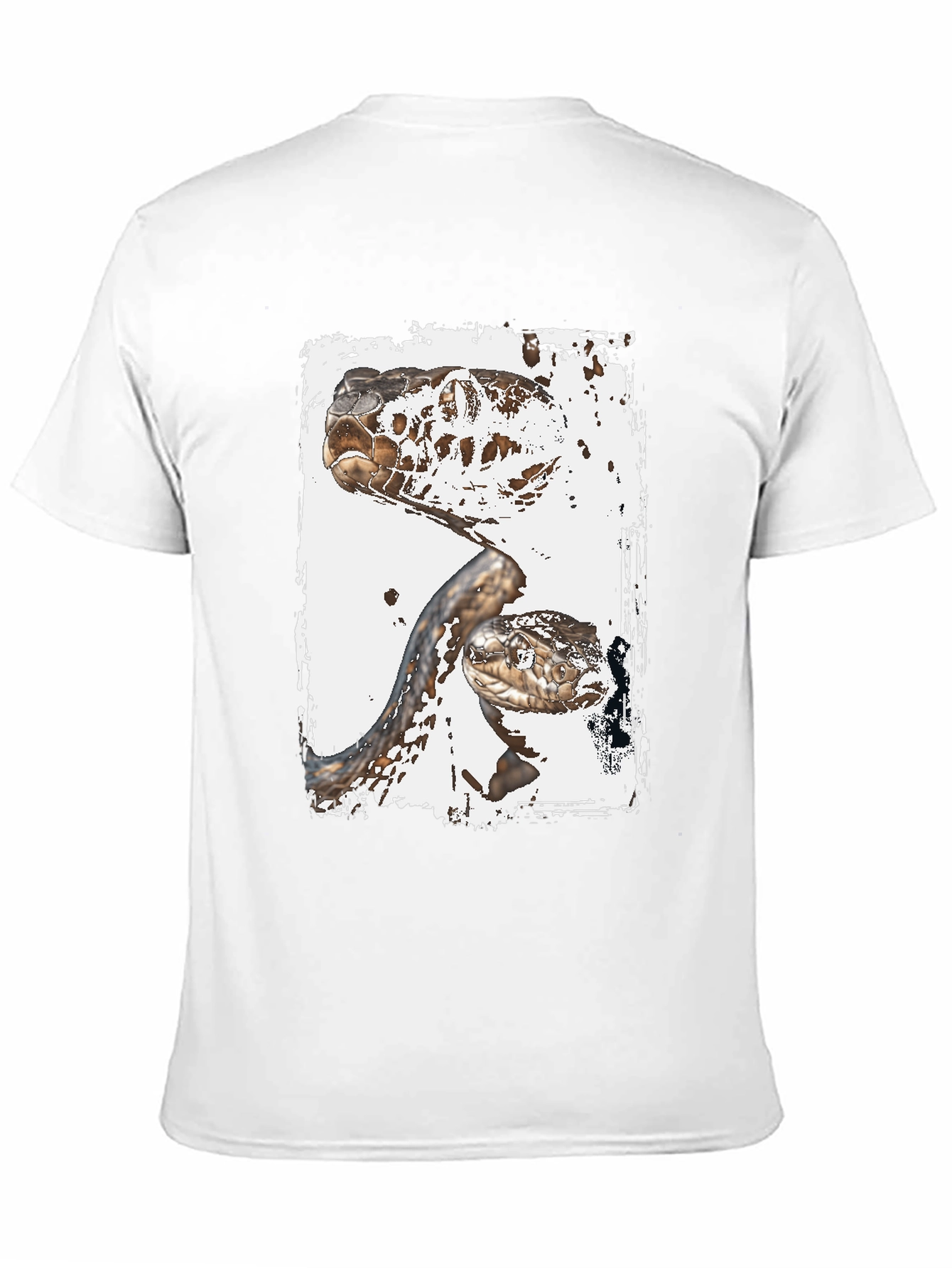 Black Snake T-Shirt: Reptile Art Graphic Tee view 11