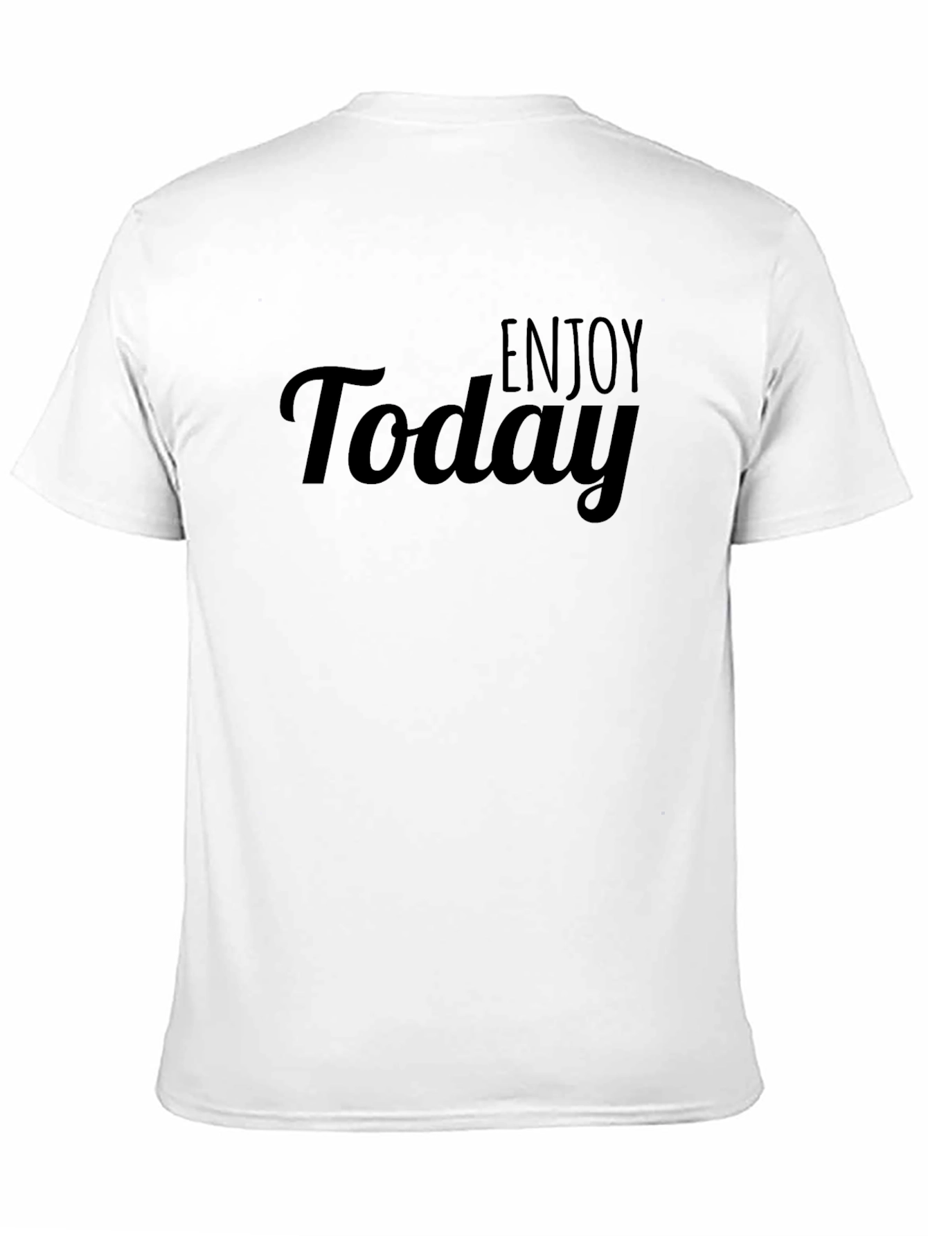 Black Enjoy Today Black Graphic T-Shirt view 11