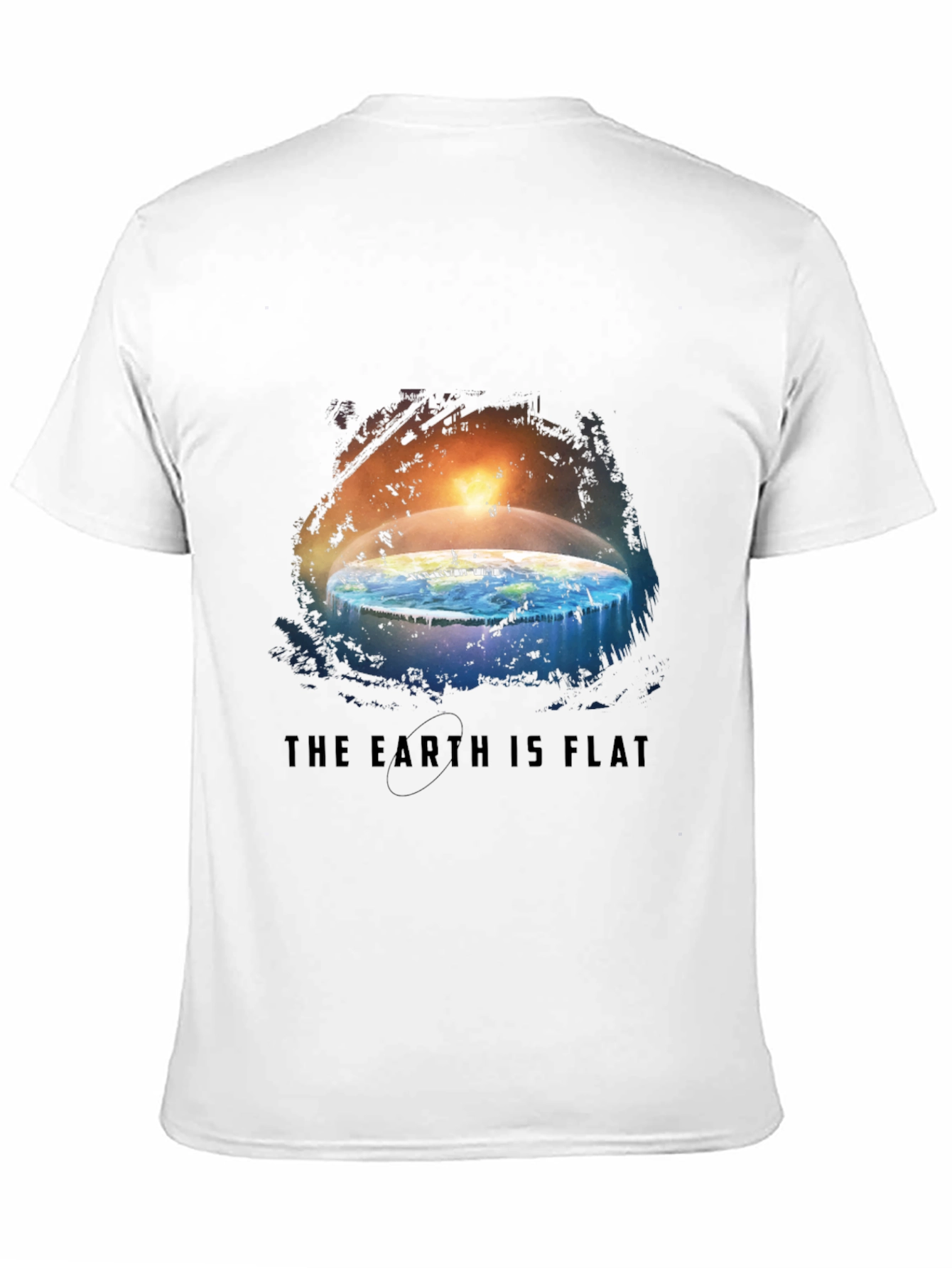 Black Flat Earth Graphic Tee view 11