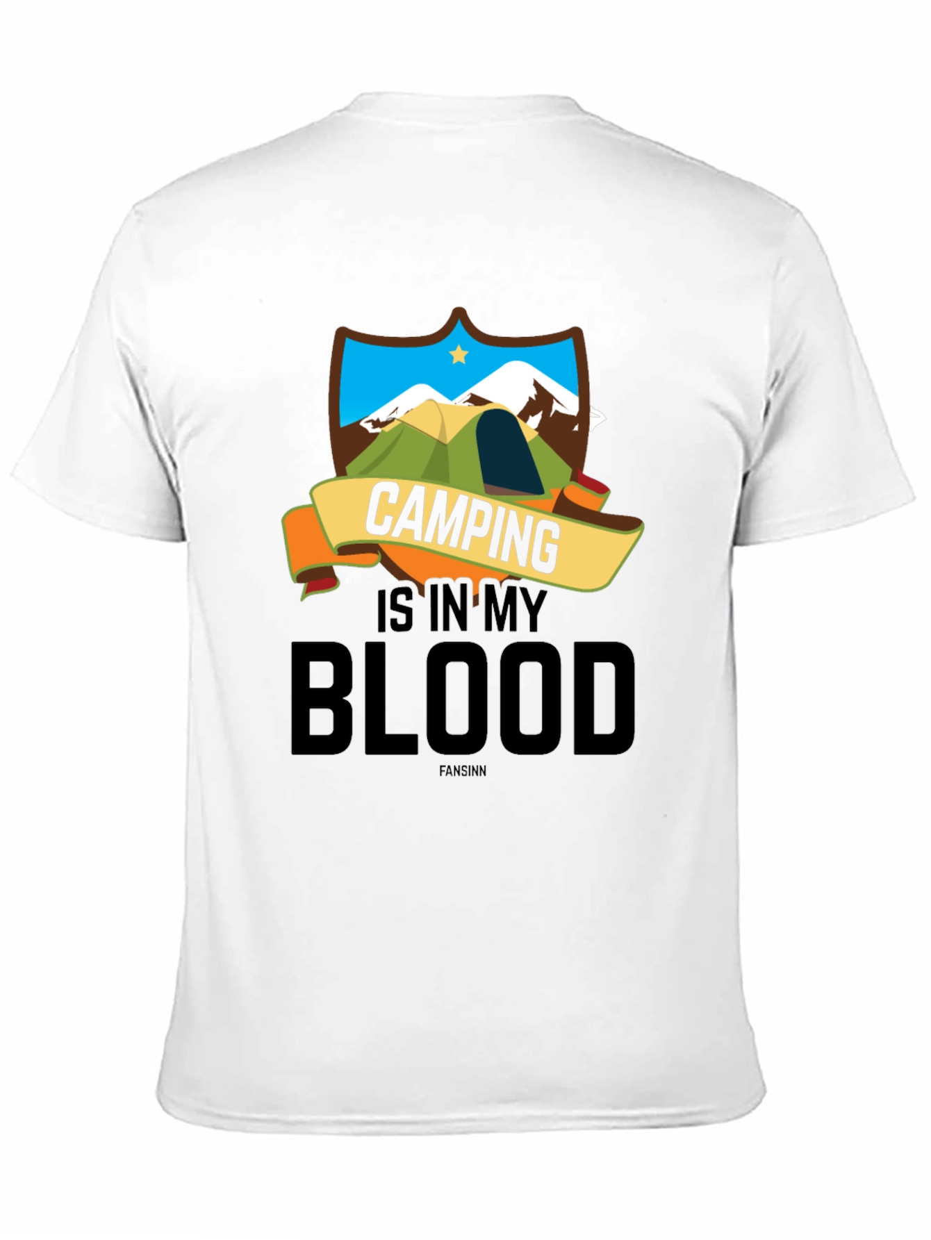 Black Camping Is In My Blood T-Shirt view 11