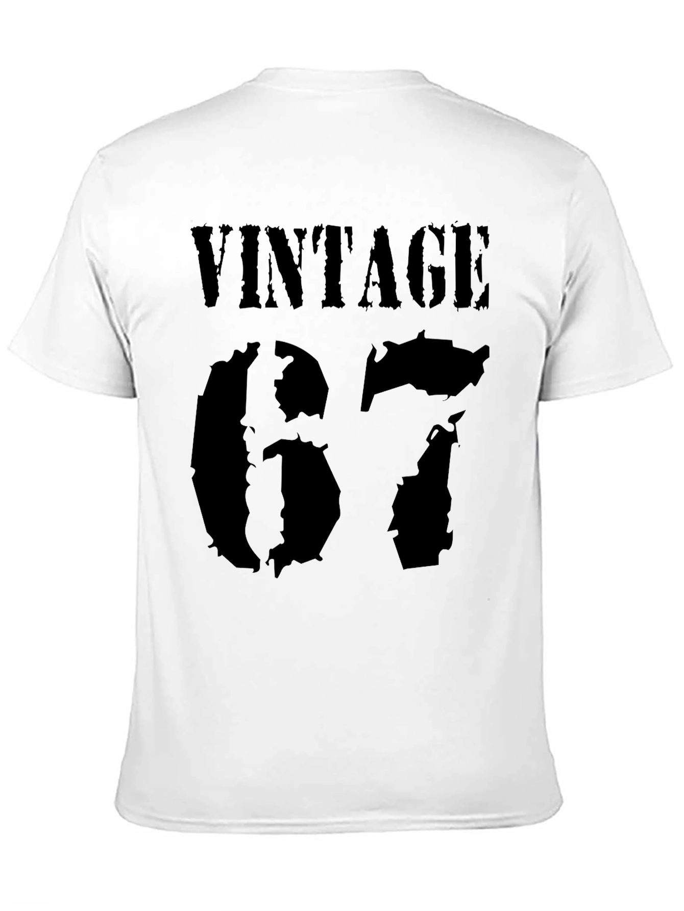 Black Vintage 67 Graphic Tee - Retro Style view 11