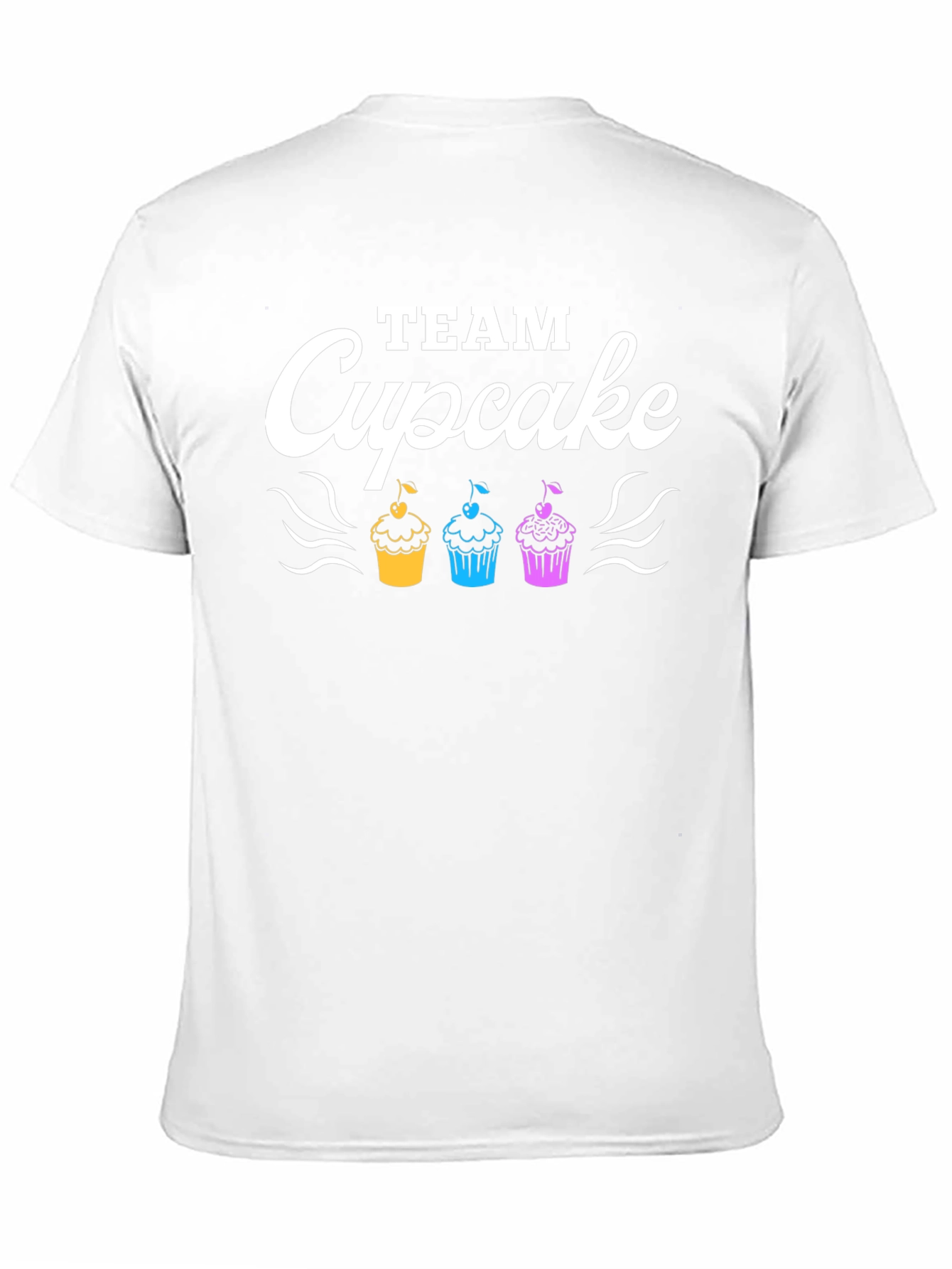 Black Team Cupcake T-Shirt - Fun Graphic Tee view 11