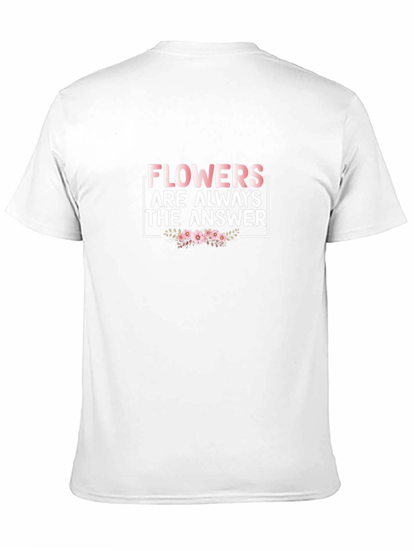 Black Flowers Are Always The Answer T-Shirt view 11