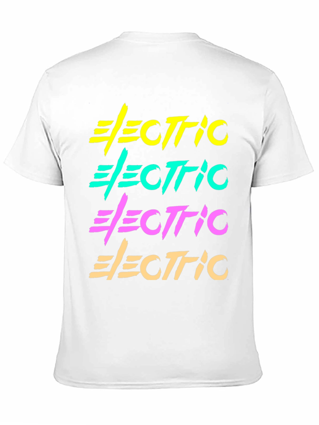 Black Electric Retro Graphic T-Shirt Black Cotton Tee view 11