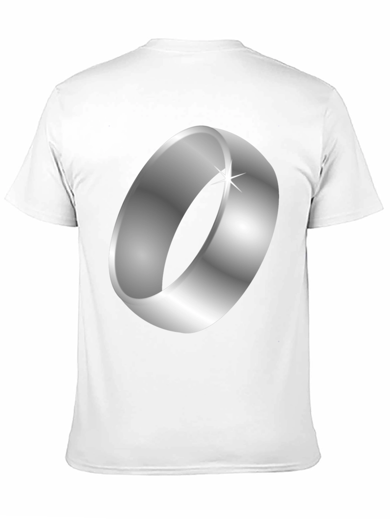 Black Ring Graphic Black T-Shirt view 11