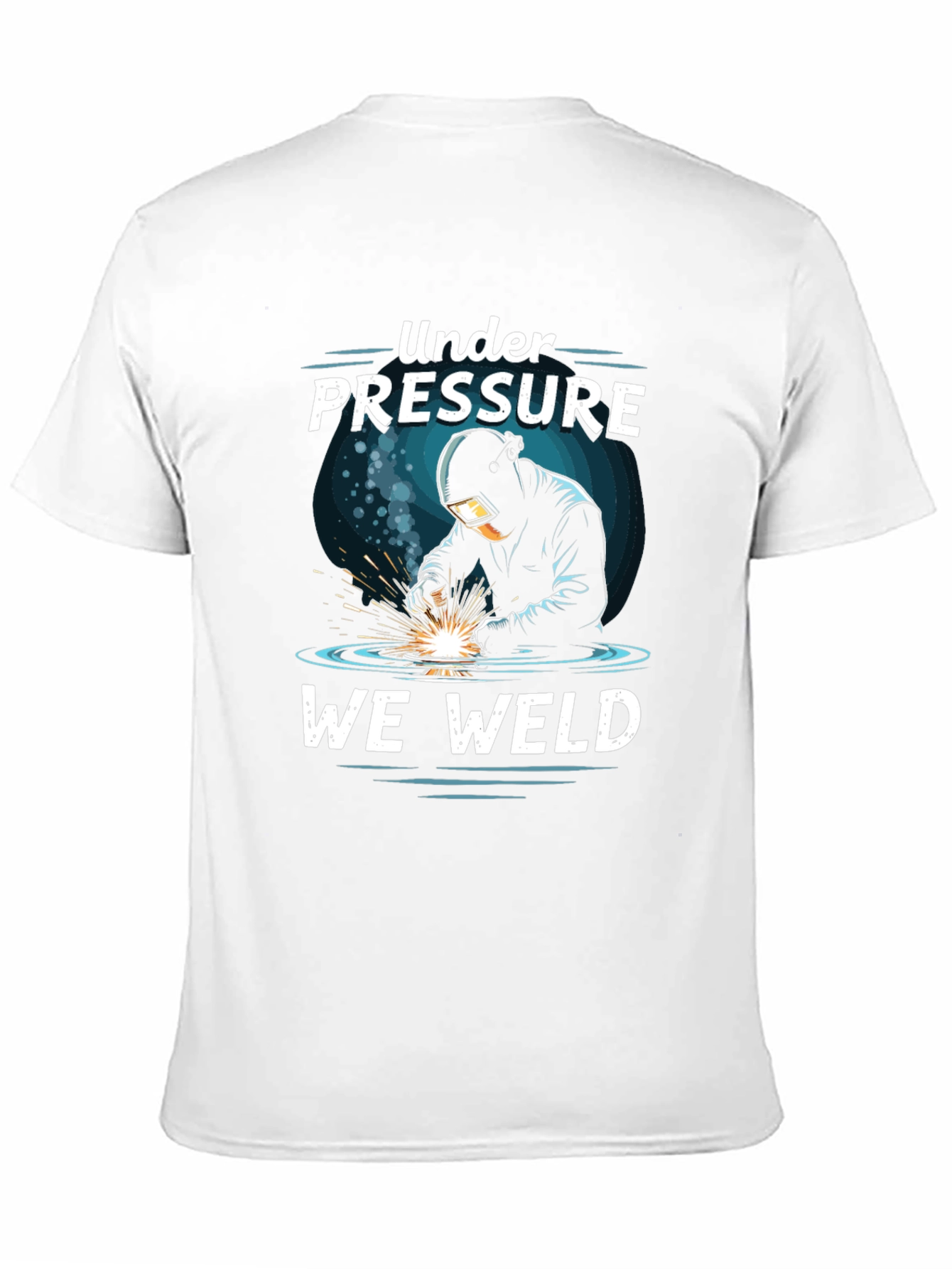 Black Under Pressure We Weld Graphic T-Shirt view 11
