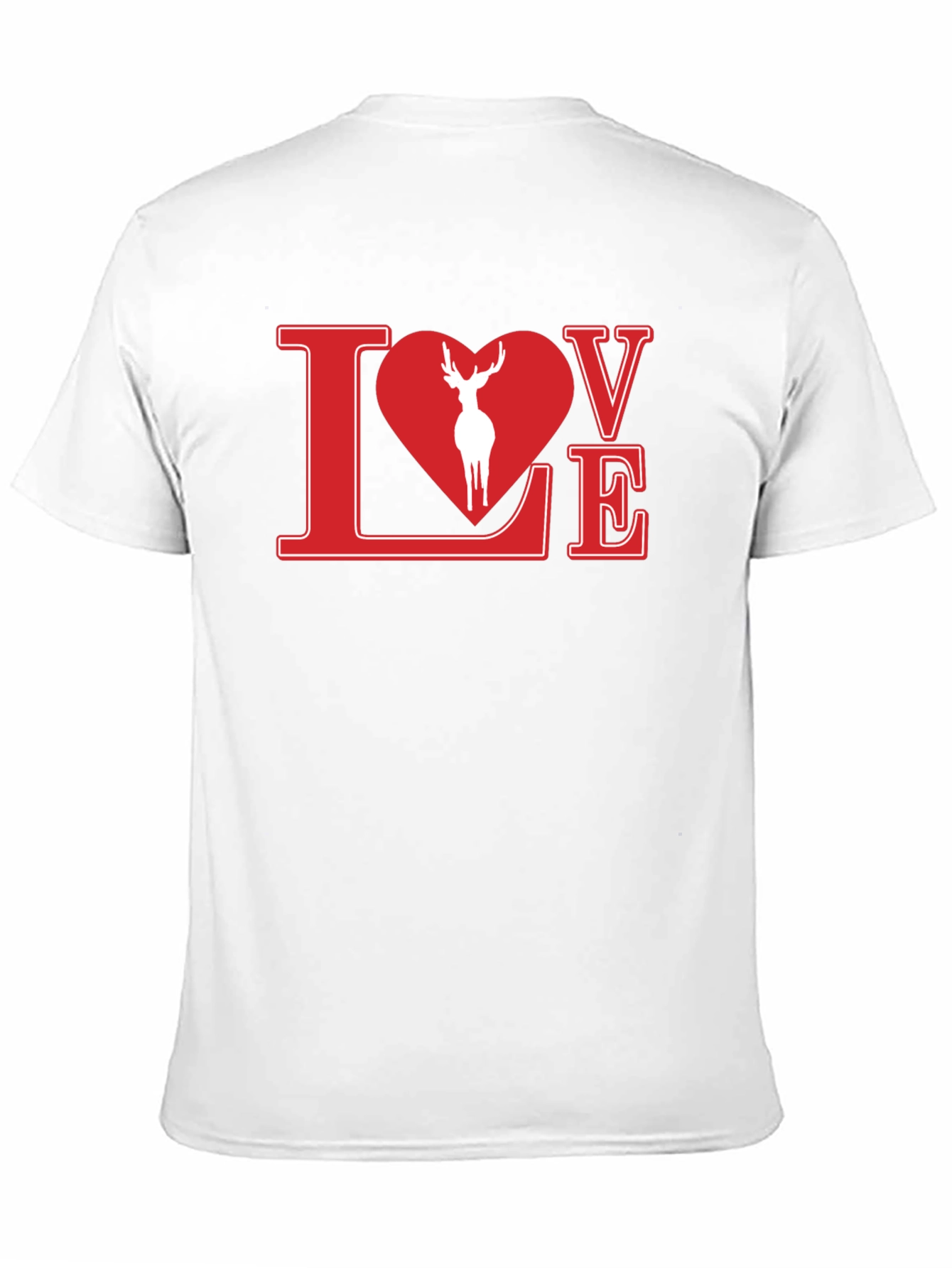 Black Love Deer Graphic Tee - Stylish Black Shirt view 11