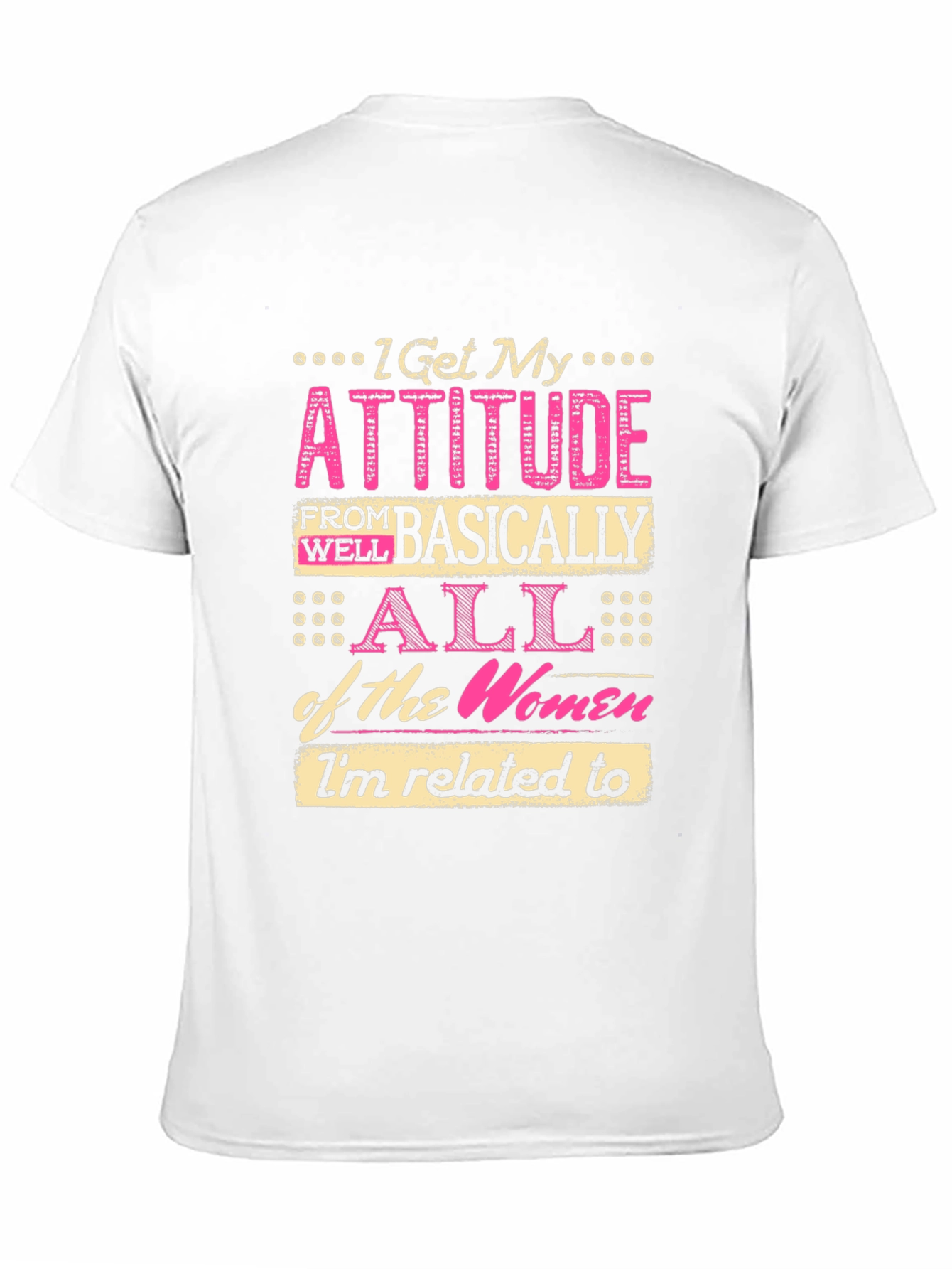 Black Attitude Women's T-Shirt: I Get My Attitude view 11