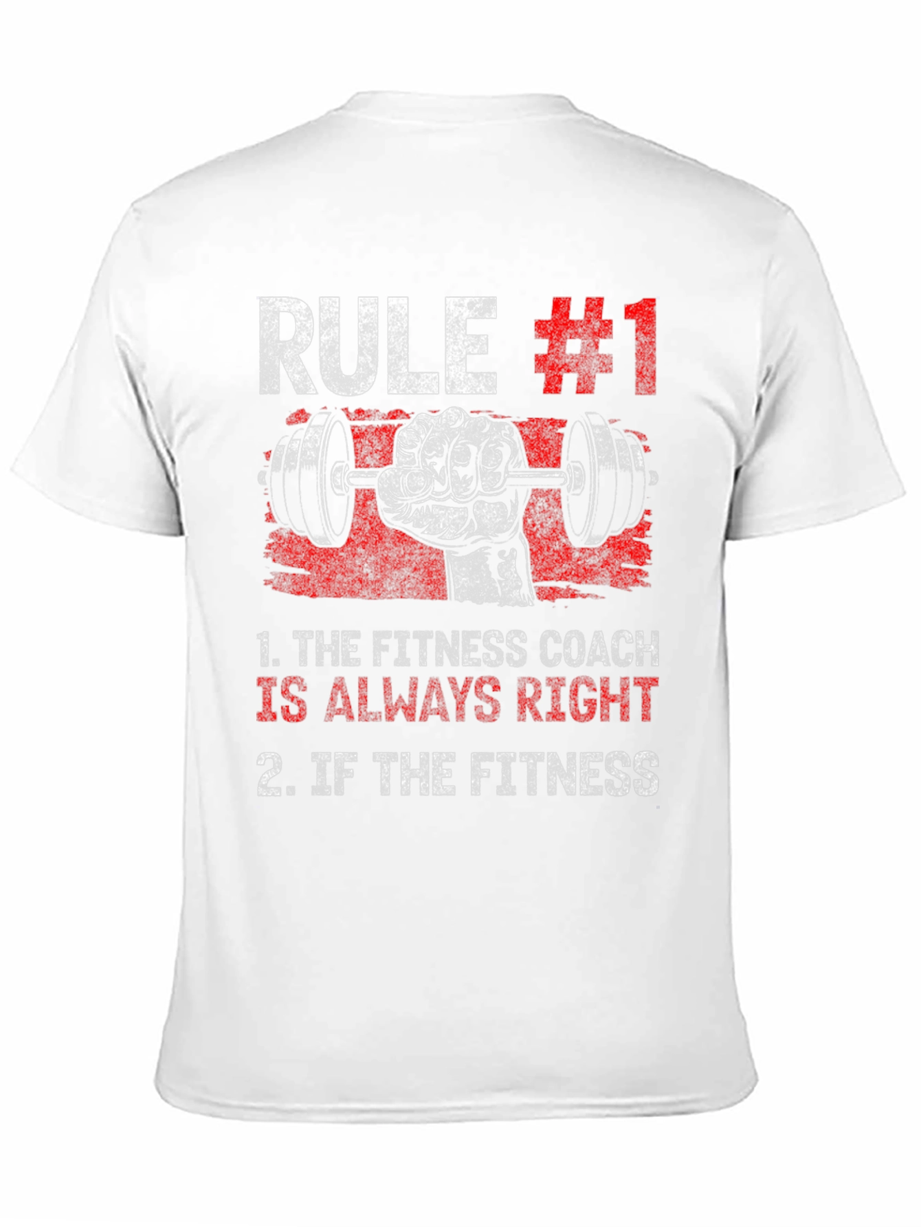 Black Rule #1 Fitness Coach T-Shirt - Workout Gym Tee view 11