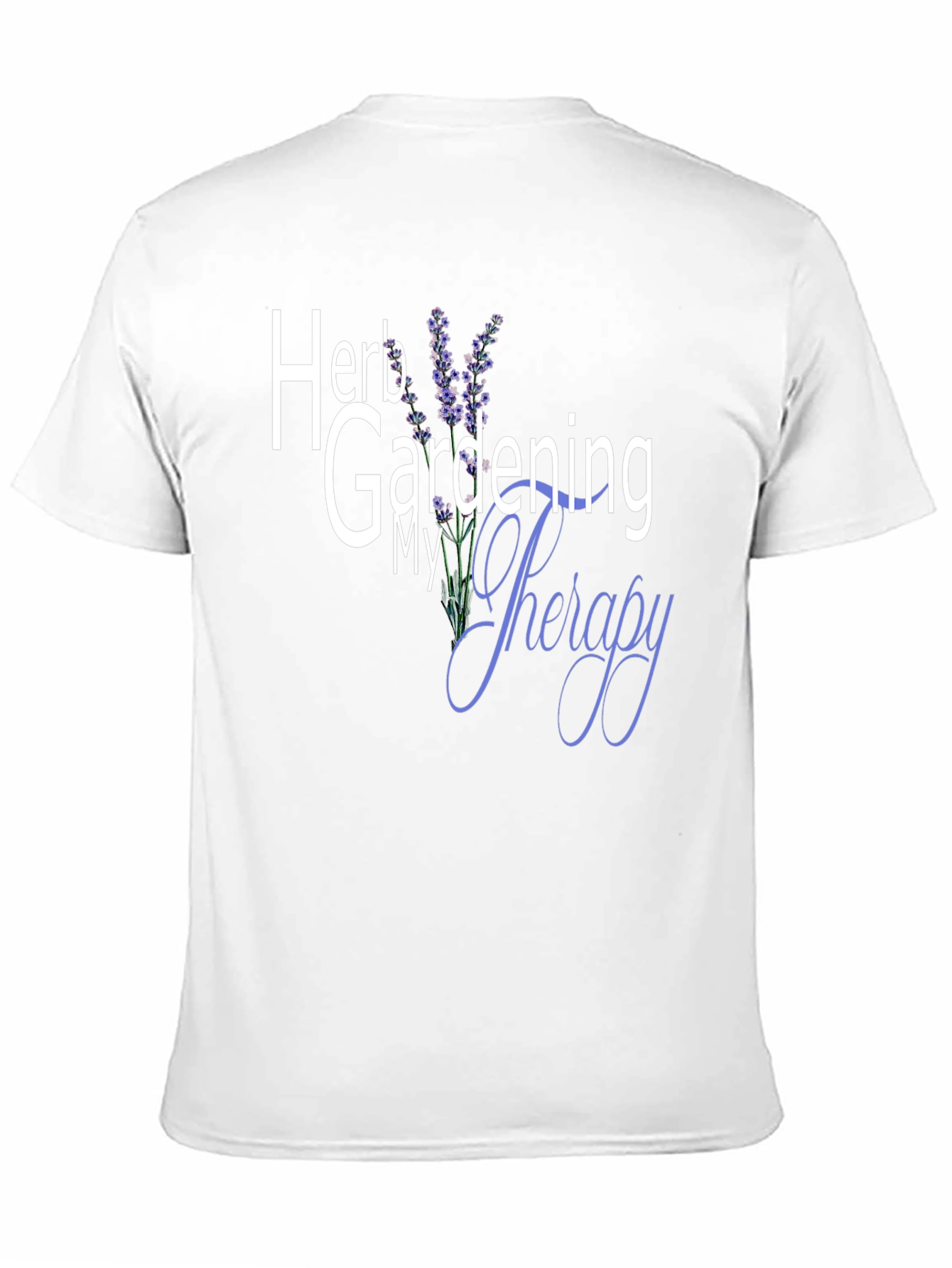 Black Herb Gardening My Therapy Graphic Tee view 11