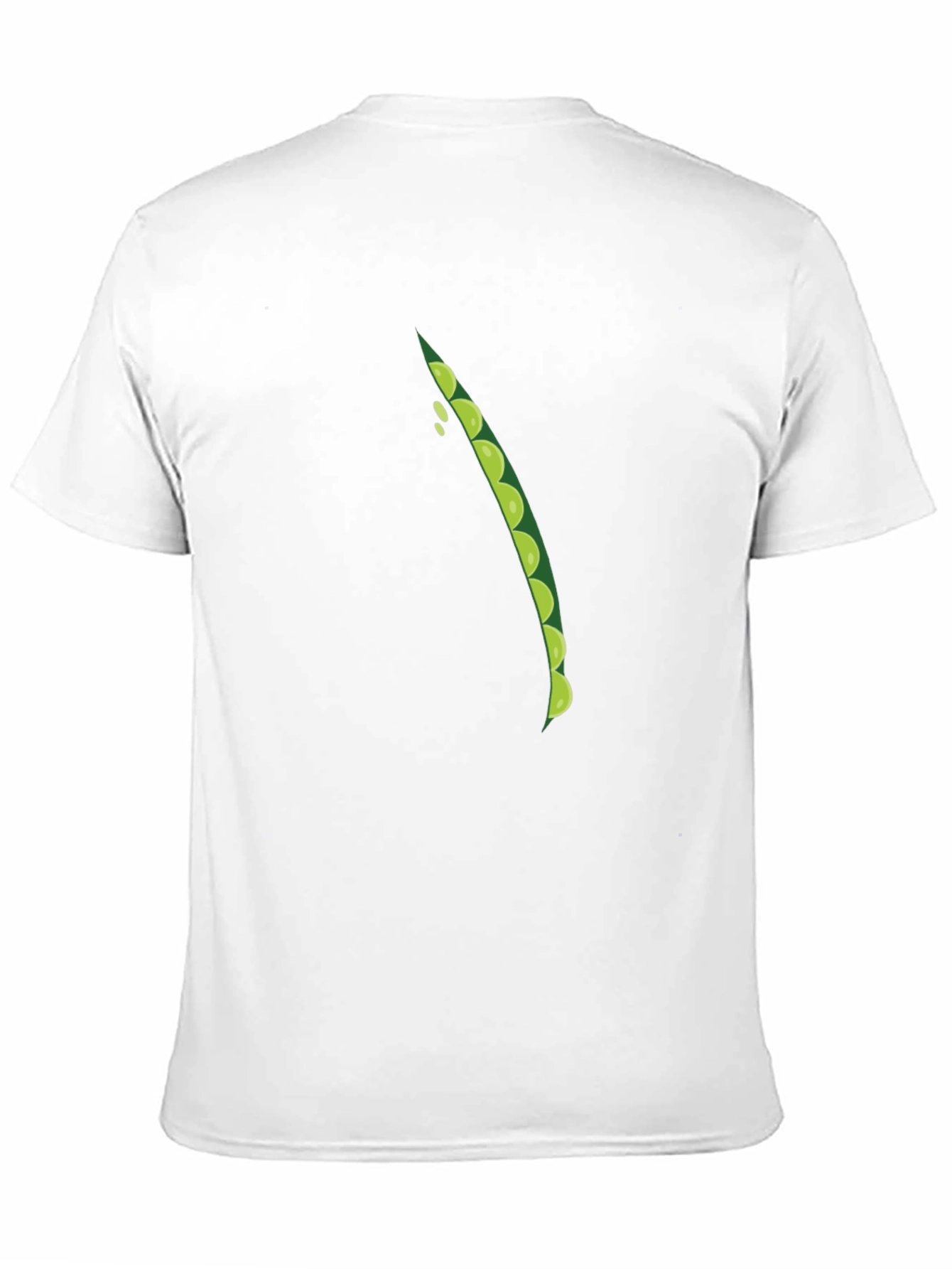 Black Pea Pod Graphic Tee - Casual Crew Neck T-Shirt view 11