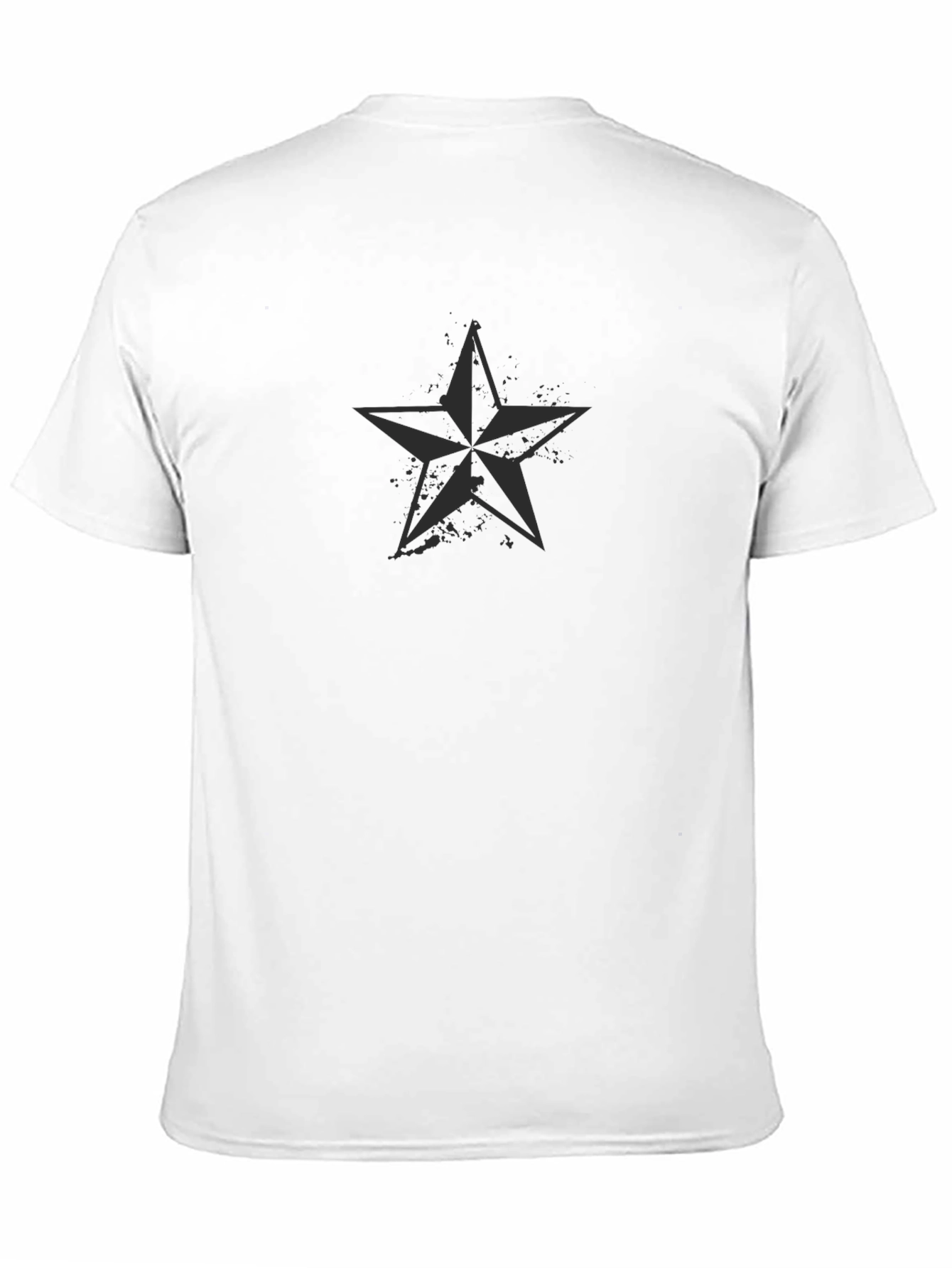 Black Men's Black Star Graphic Tee - Casual Comfort view 11