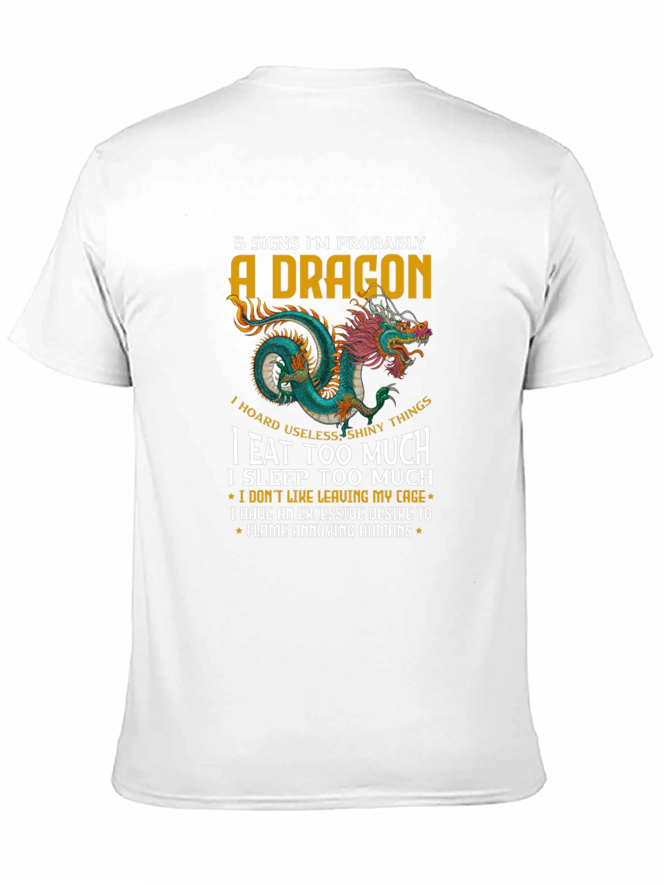 Black 5 Signs Dragon Graphic T-Shirt view 11