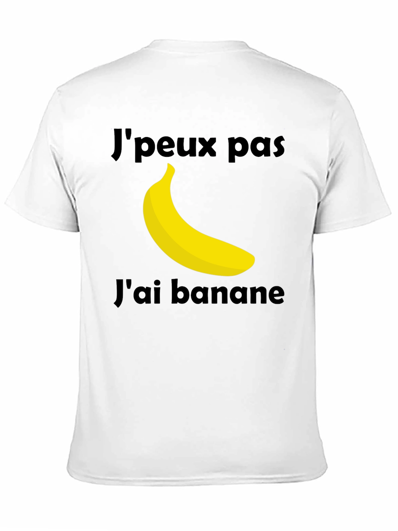 Black J'peux Pas J'ai Banane T-Shirt - Funny French Banana Tee view 11