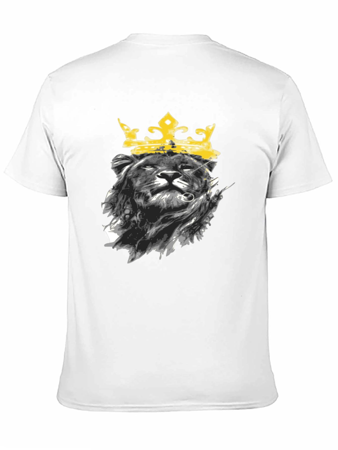 Black Lion King Graphic Tee - Black Cotton T-Shirt view 11