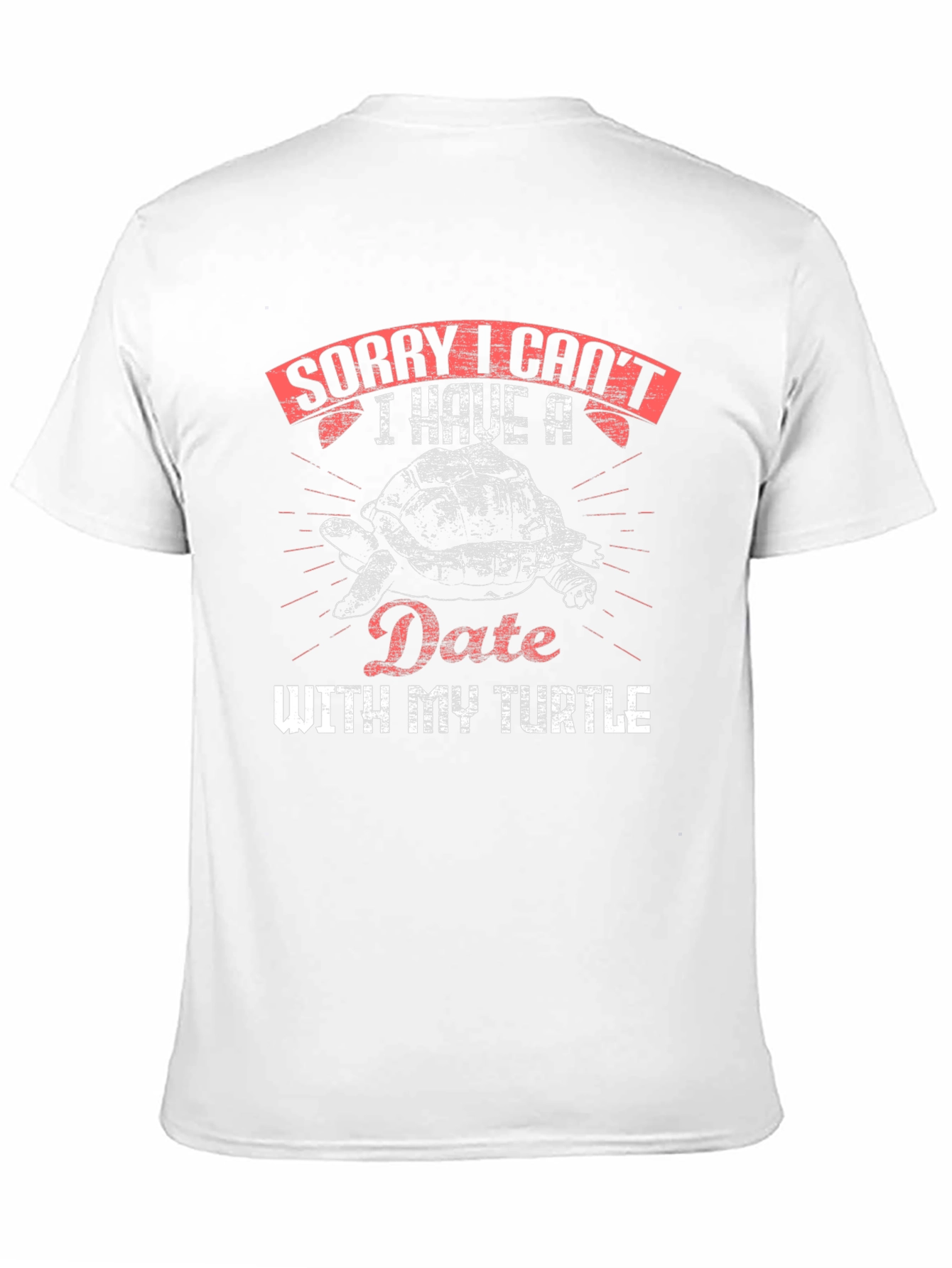 Black Sorry I Can't Date With My Turtle Graphic T-Shirt view 11