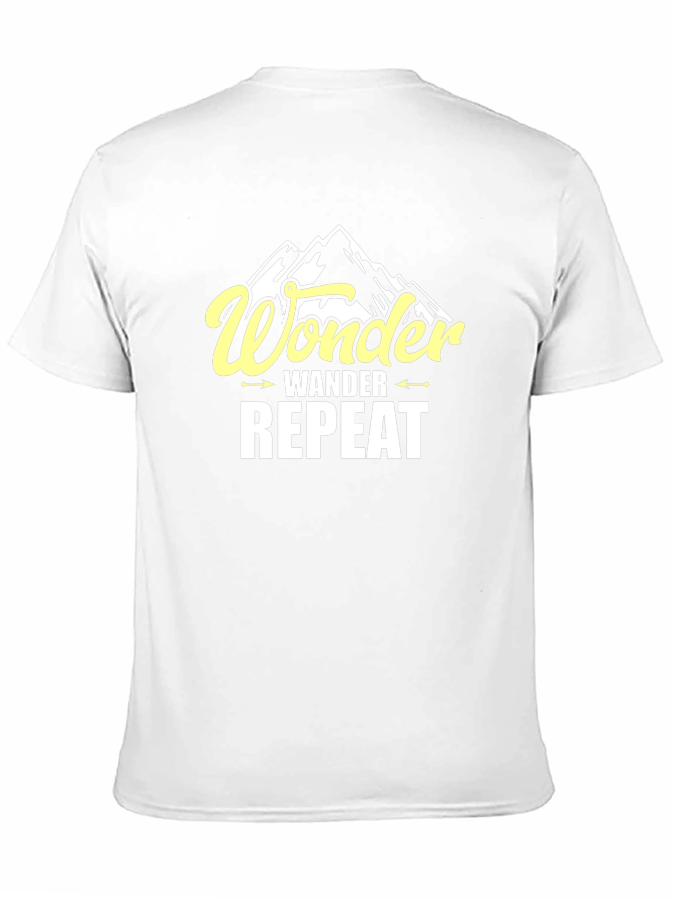Black Wonder Wander Repeat Graphic Tee - Mountain Adventure Shirt view 11