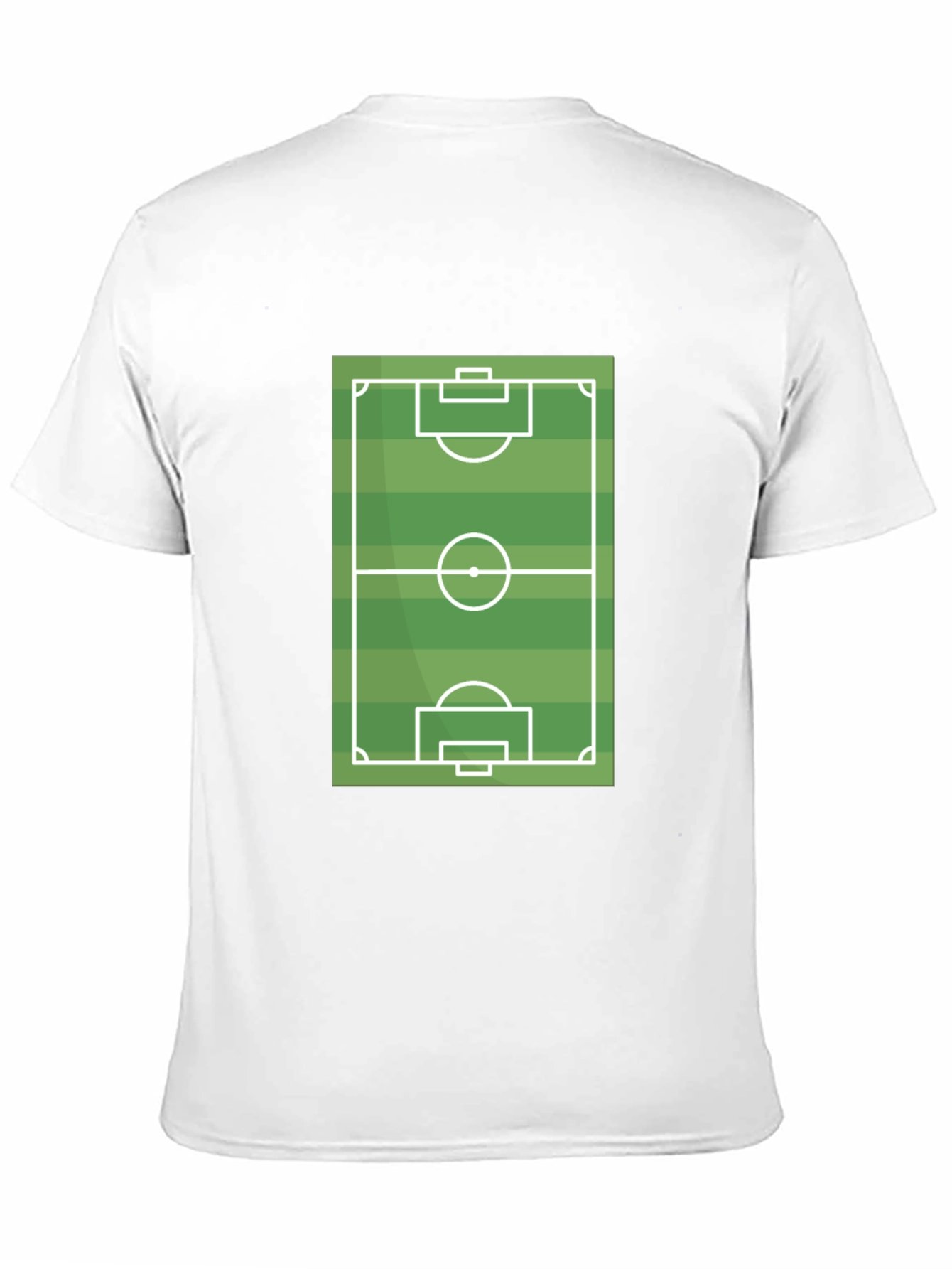 Black Soccer Field Graphic T-Shirt - Black Cotton Tee view 11