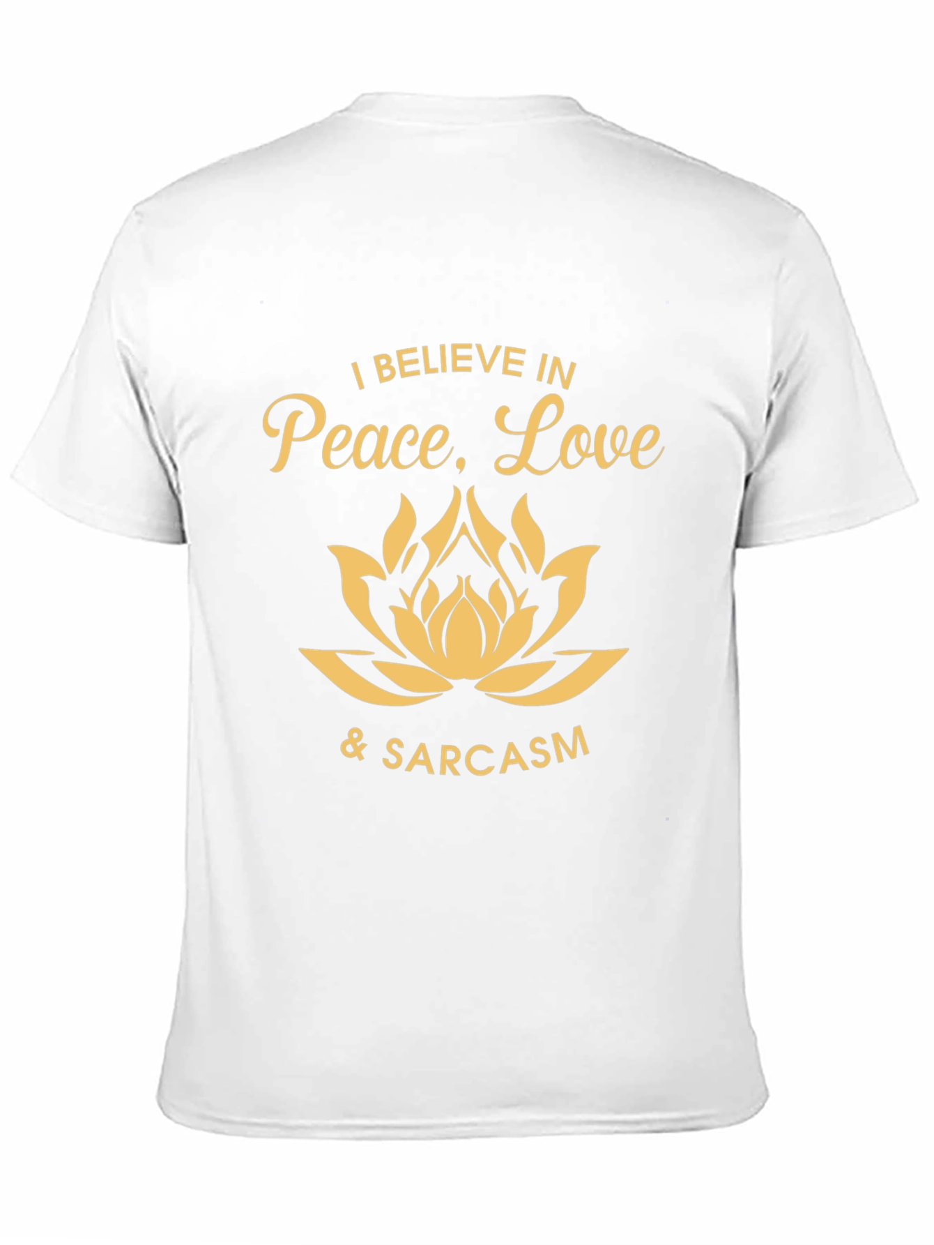 Black Peace Love & Sarcasm Graphic Tee - Black view 11