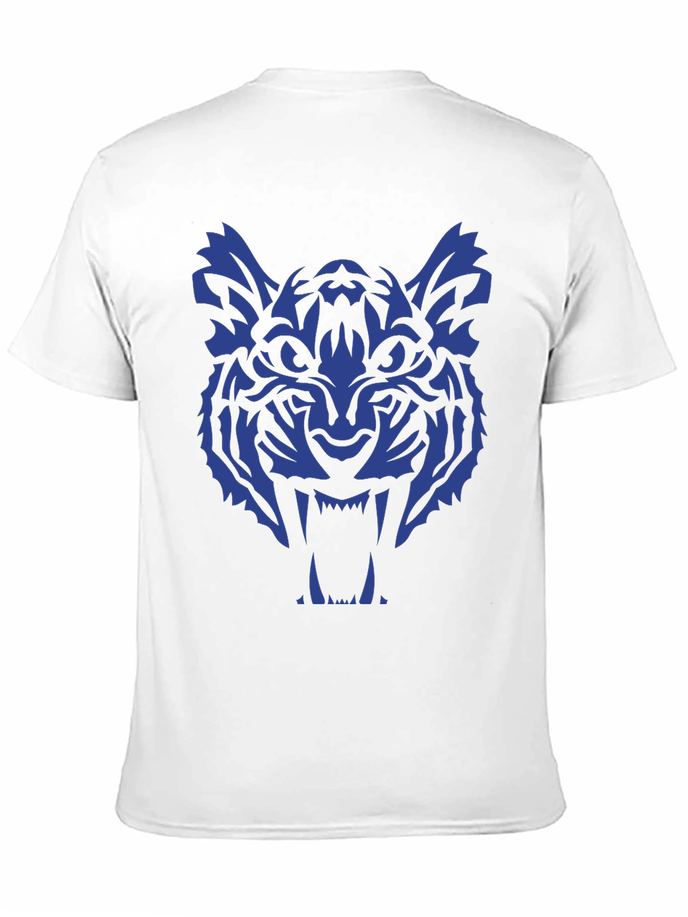 Black Tiger Graphic Tee - Bold Blue Design view 11