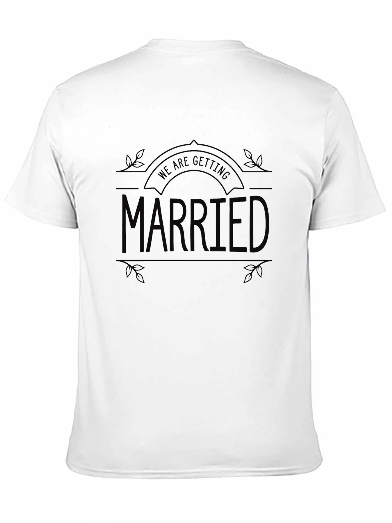 Black We Are Getting Married Black Graphic Tee view 11