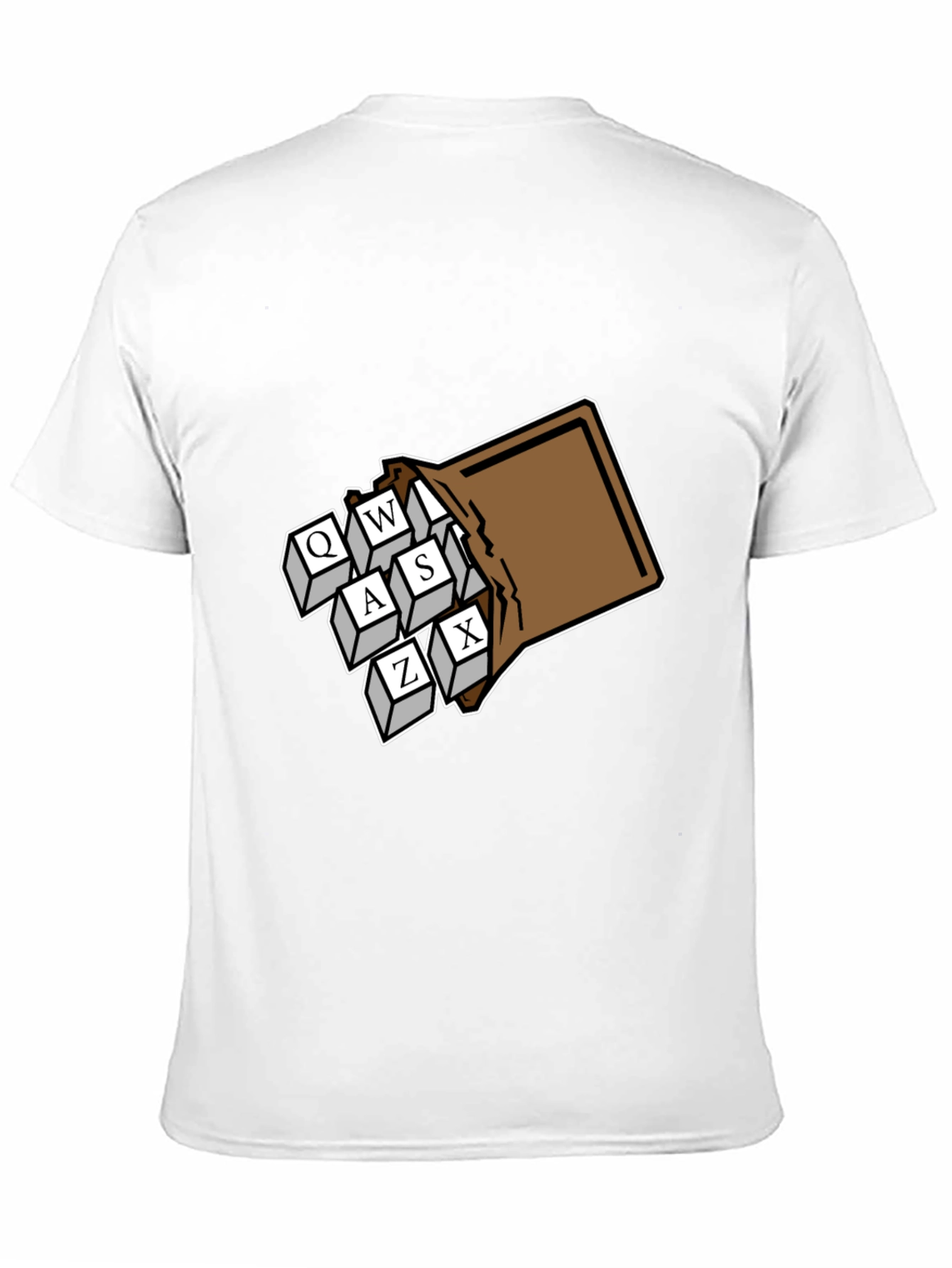 Black Gamer Keys T-Shirt - QWASZX Design view 11