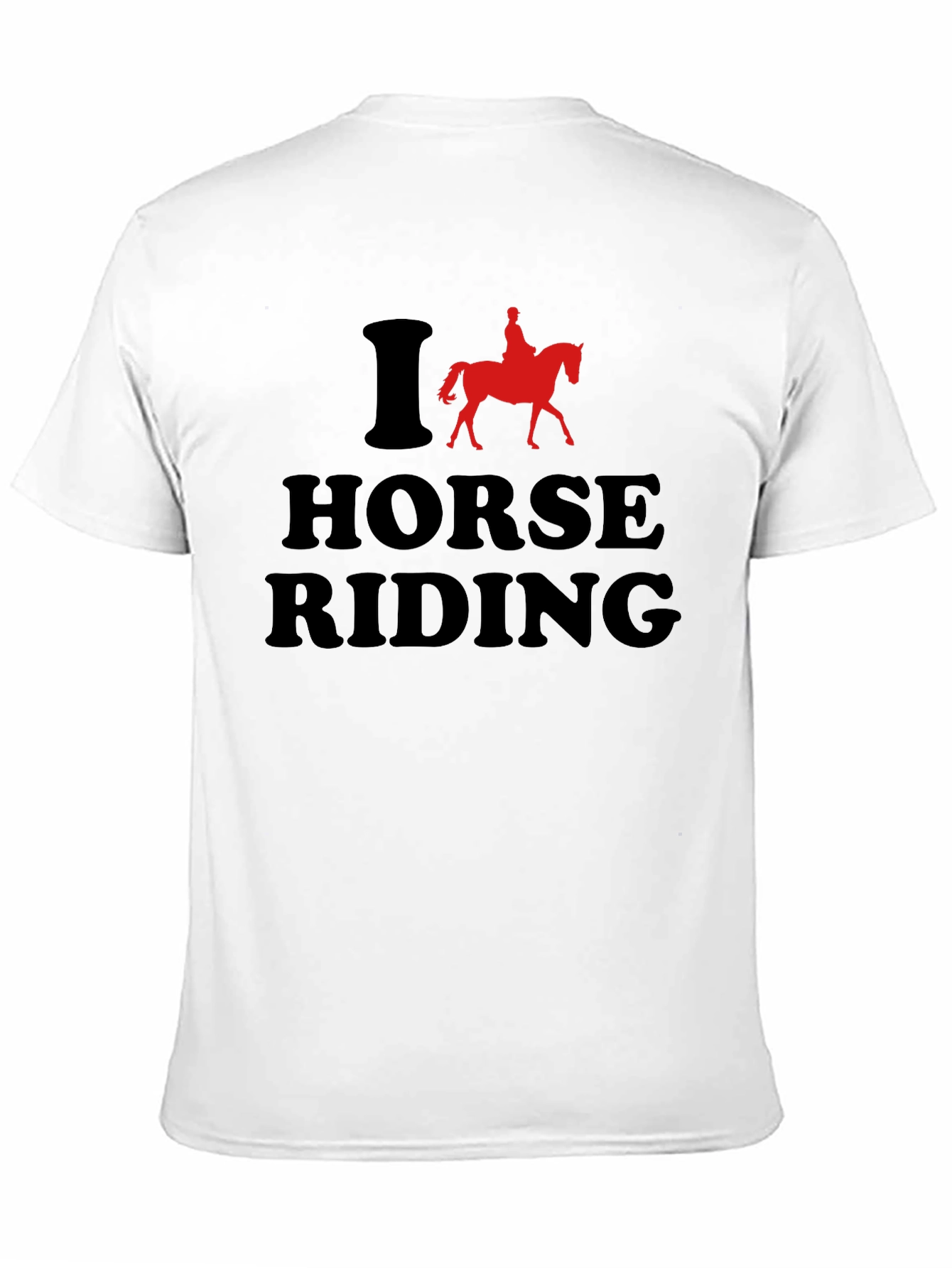 Black I Love Horse Riding Graphic T-Shirt view 11