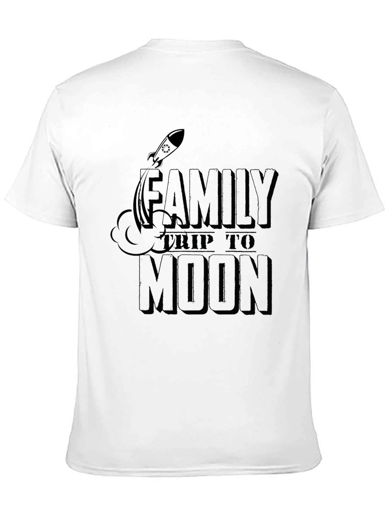 Black Family Trip to Moon Graphic T-Shirt view 11