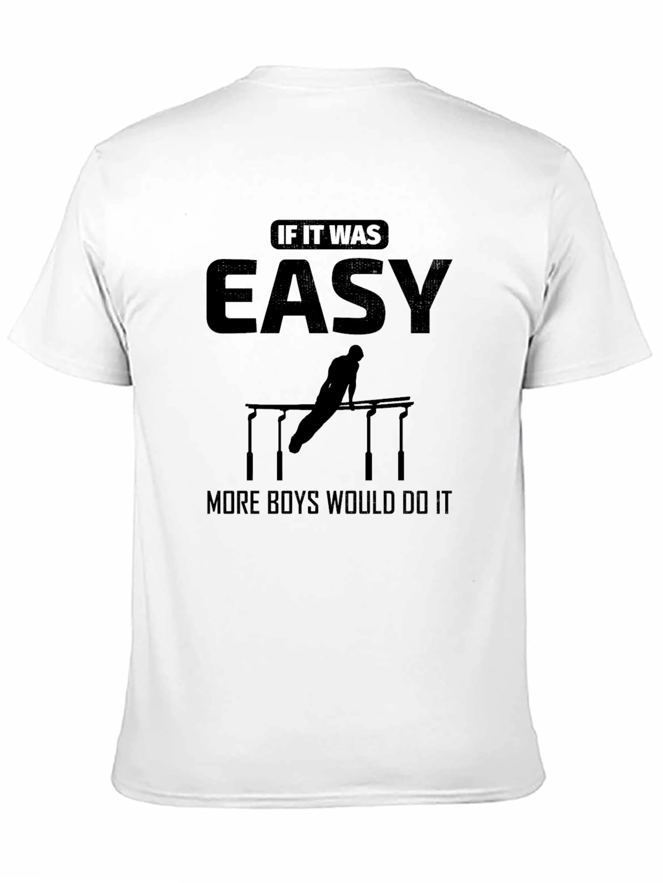 Black If It Was Easy T-Shirt view 11