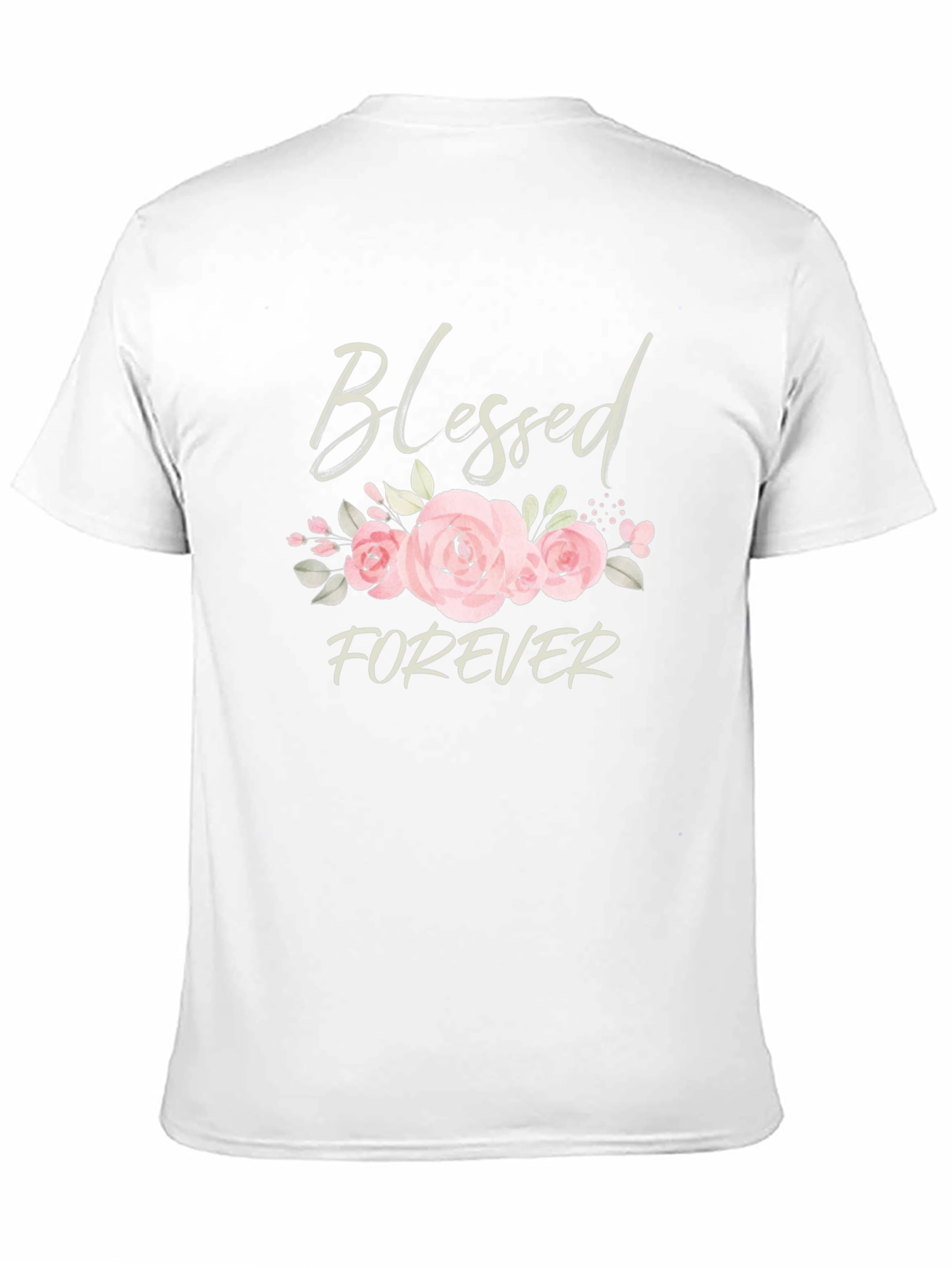 Black Blessed Forever Floral Graphic Tee - Black view 11