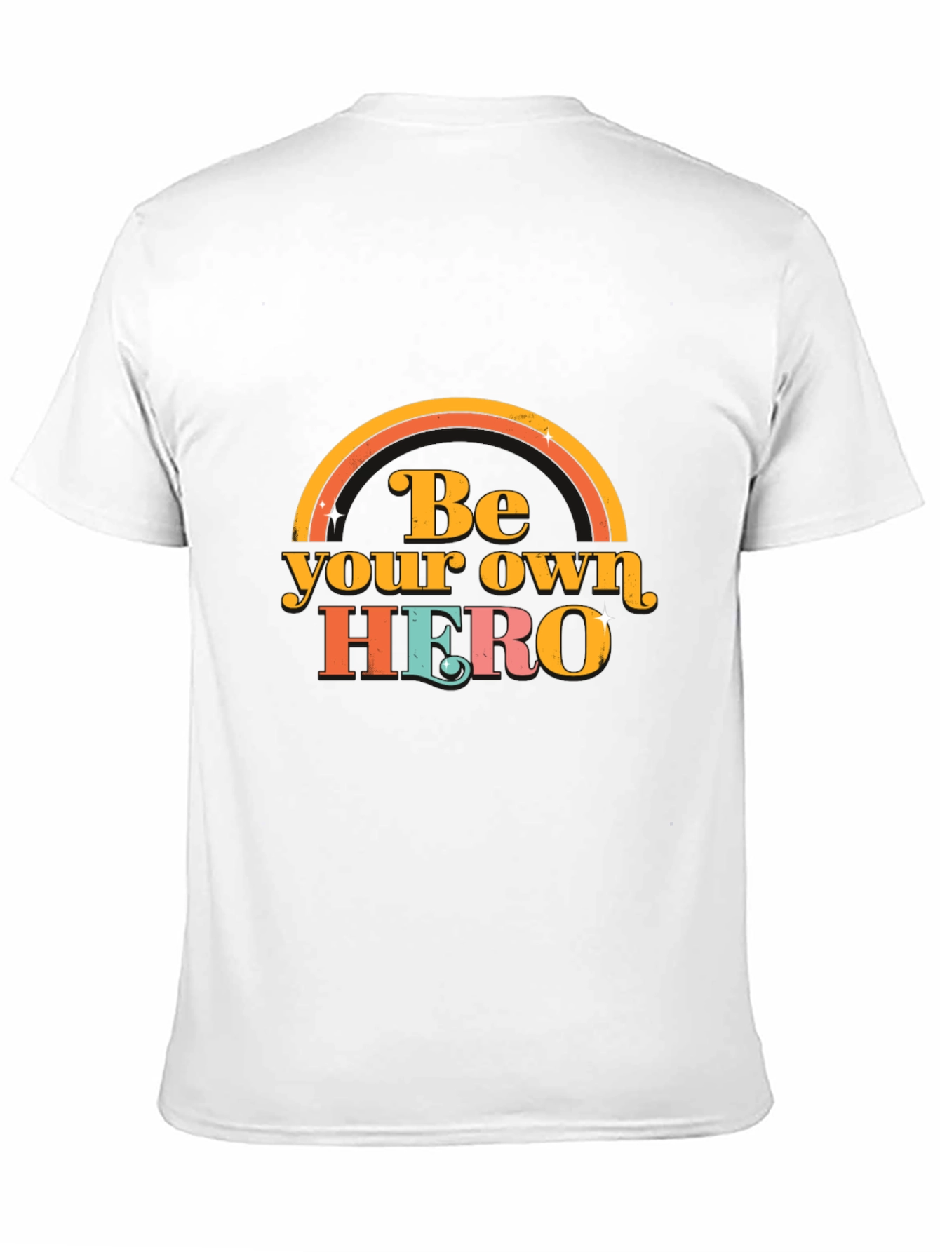 Black Be Your Own Hero Graphic Tee view 11