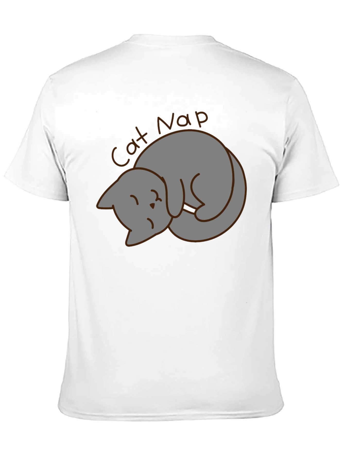 Black Cat Nap Graphic Tee - Unisex Black T-Shirt view 11