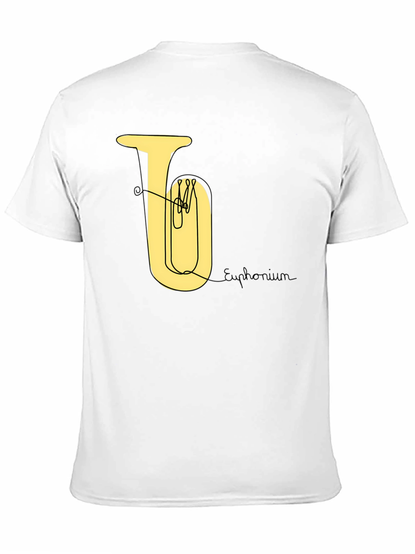 Black Euphonium Line Art Tee view 11